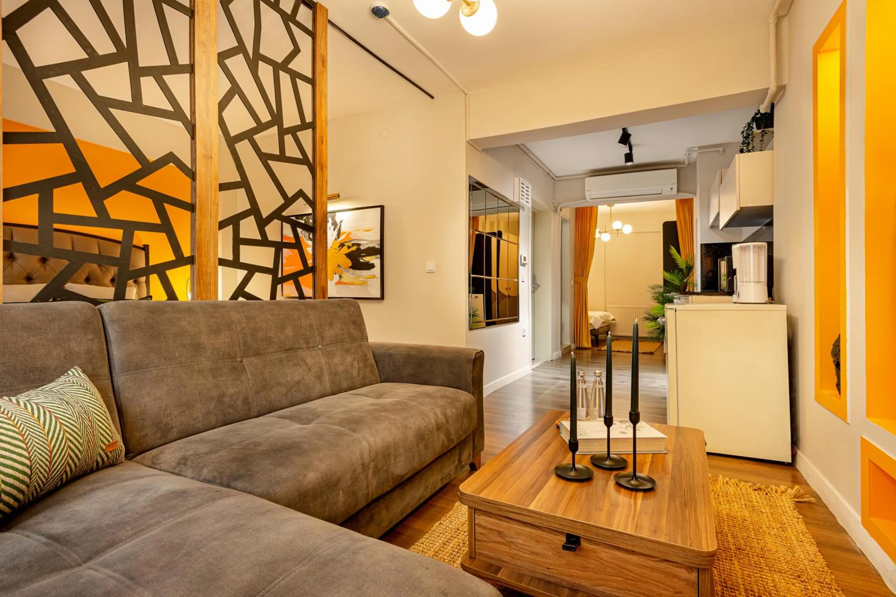 Seating area in Port Galata Suites