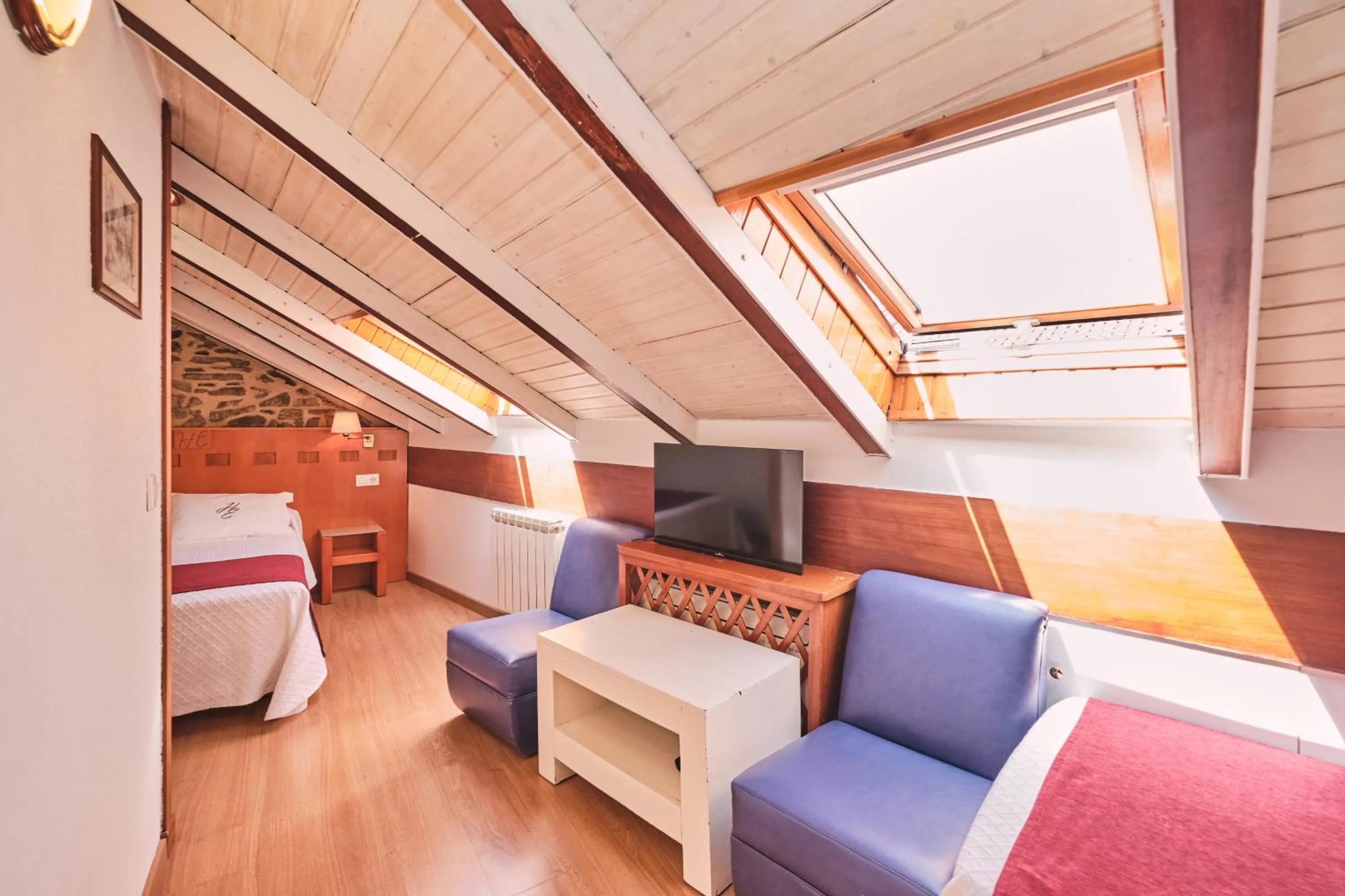 TV and multimedia, Bed in Hotel Entrecercas