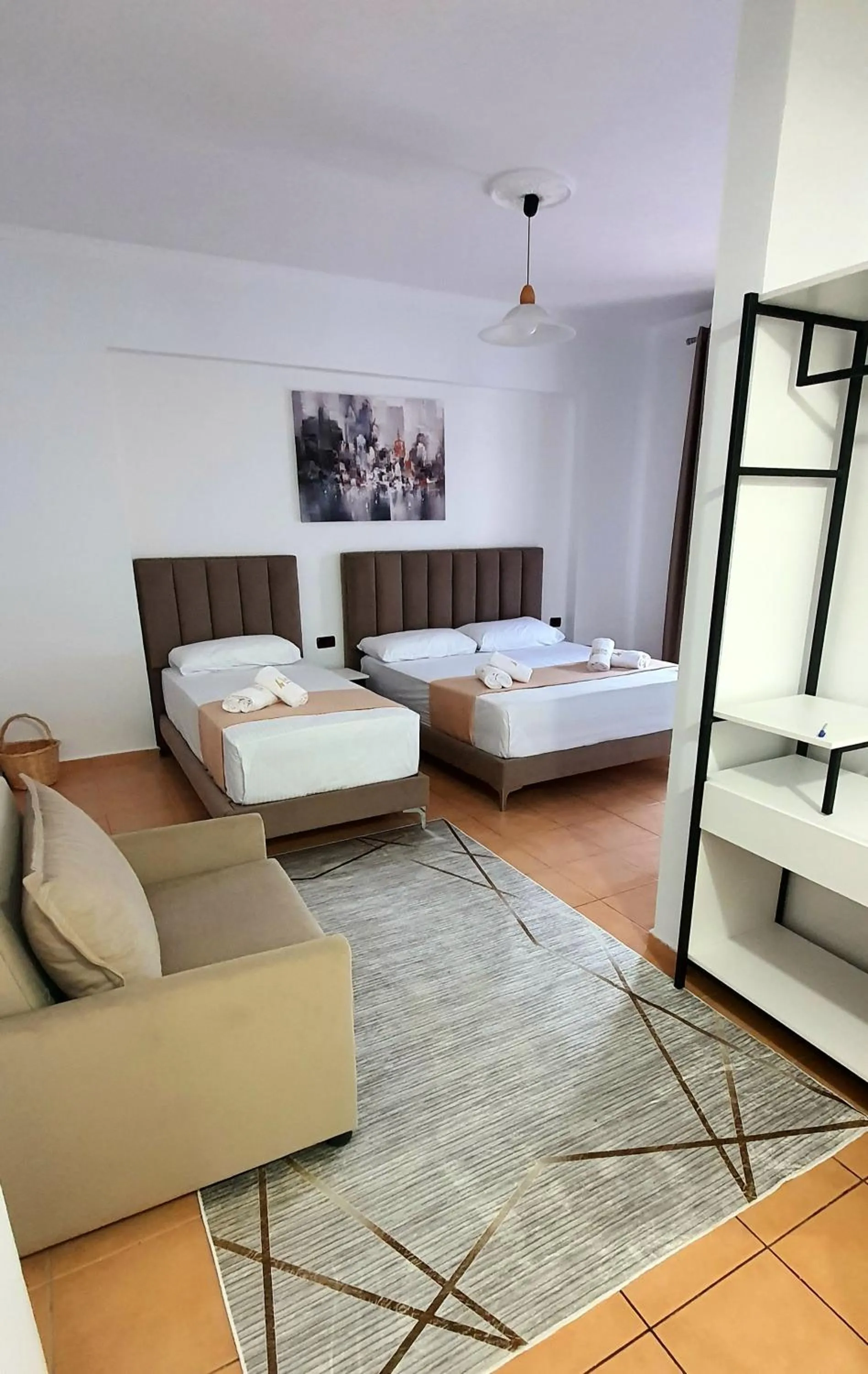 Bed in Hotel de Ksamil
