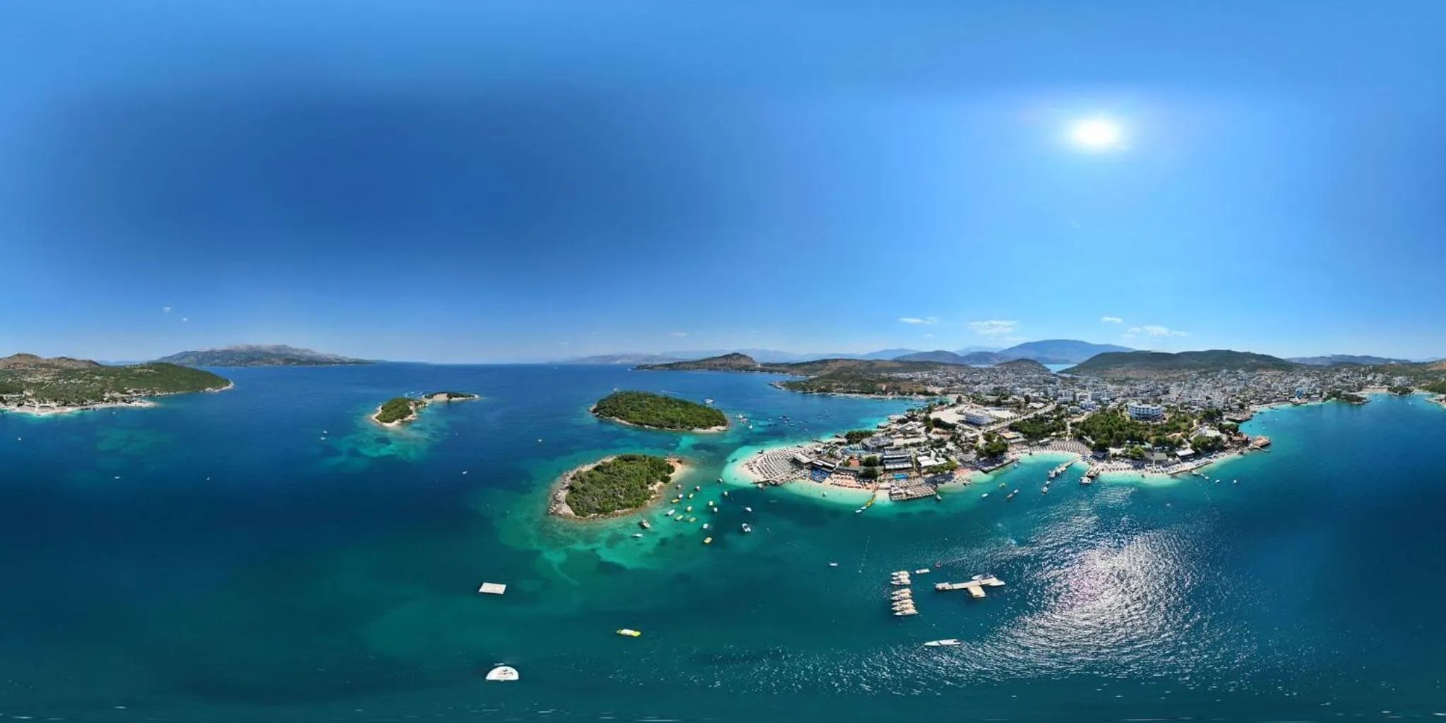 Bird's eye view in Hotel de Ksamil