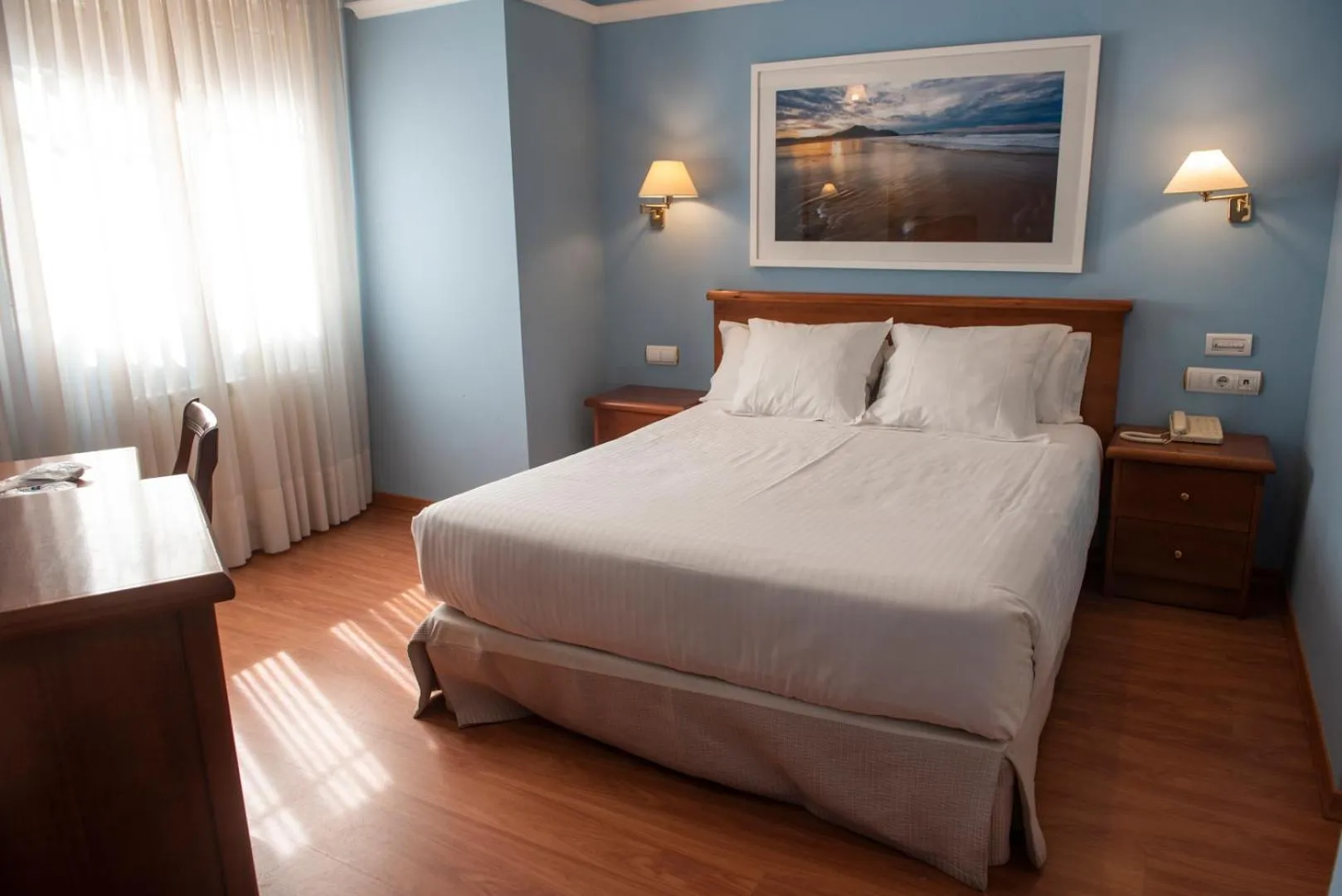 Bed in Hotel Faro de San Vicente