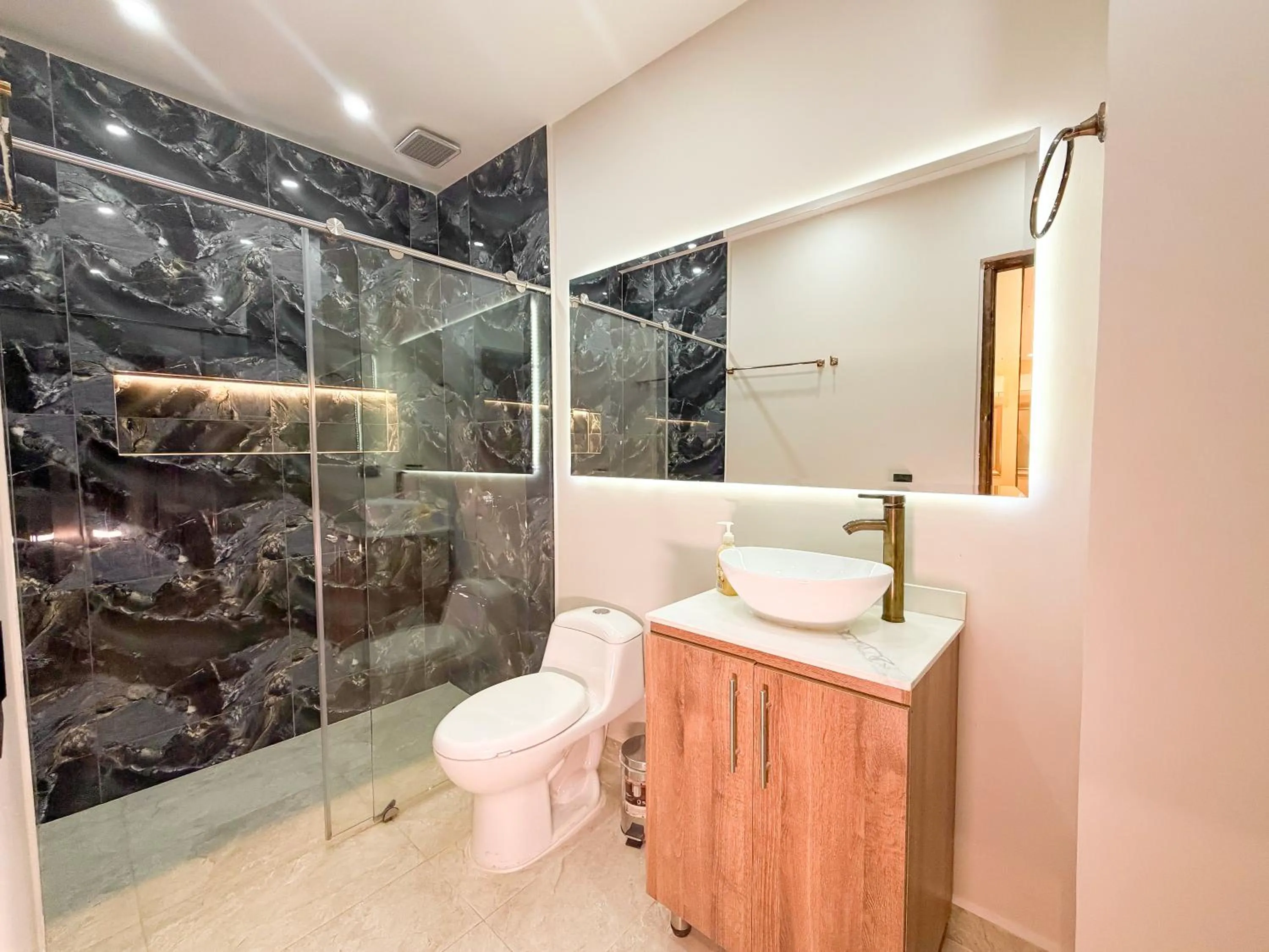 Toilet in Hotel Recuerdos de mi Tierra El Poblado Provenza