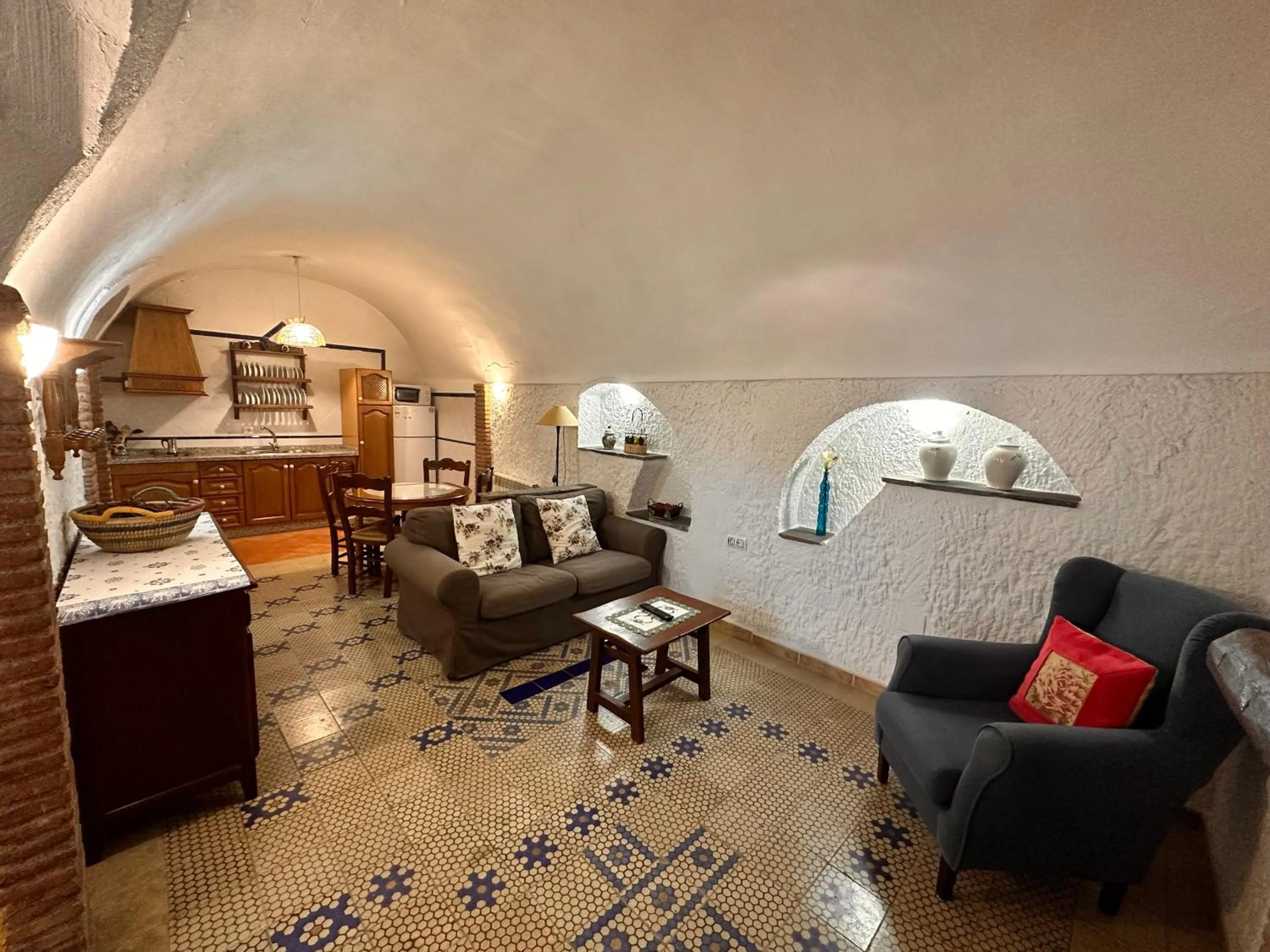 Living room in Cuevas La Granja