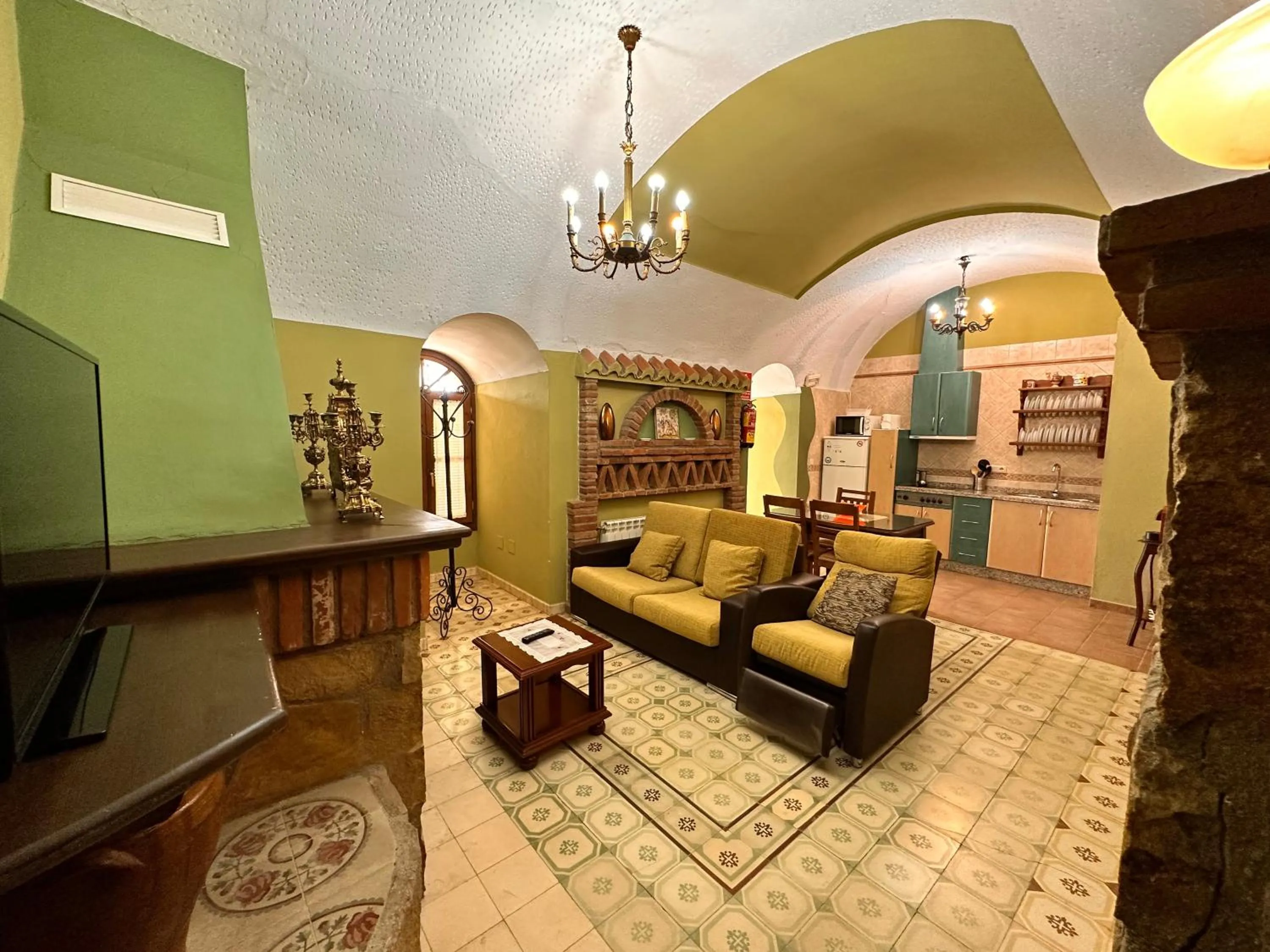 Living room in Cuevas La Granja