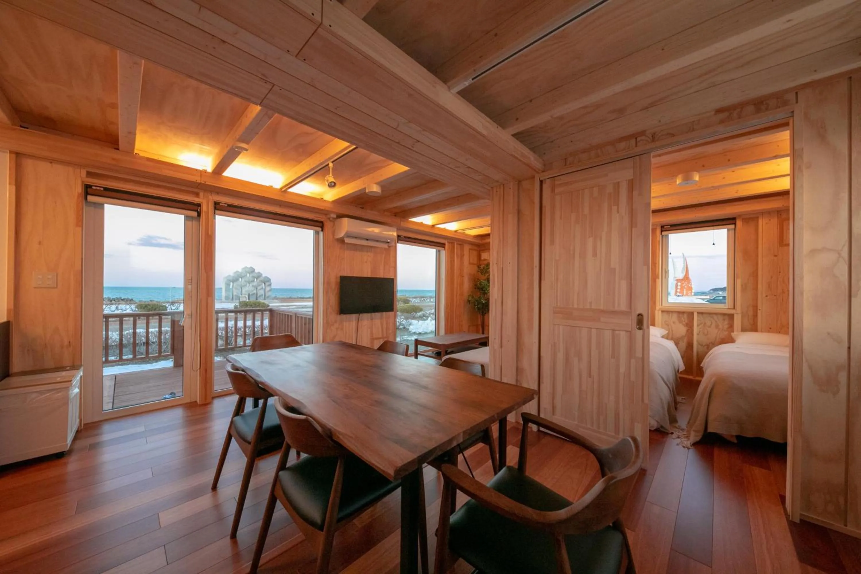 Living room in Okhotsk Ocean Villa AL MARE mombetsu