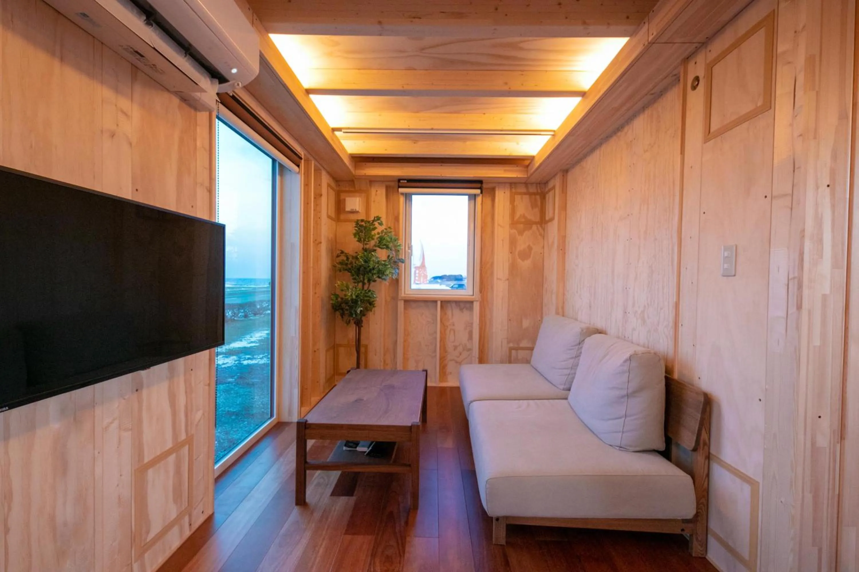 Living room in Okhotsk Ocean Villa AL MARE mombetsu