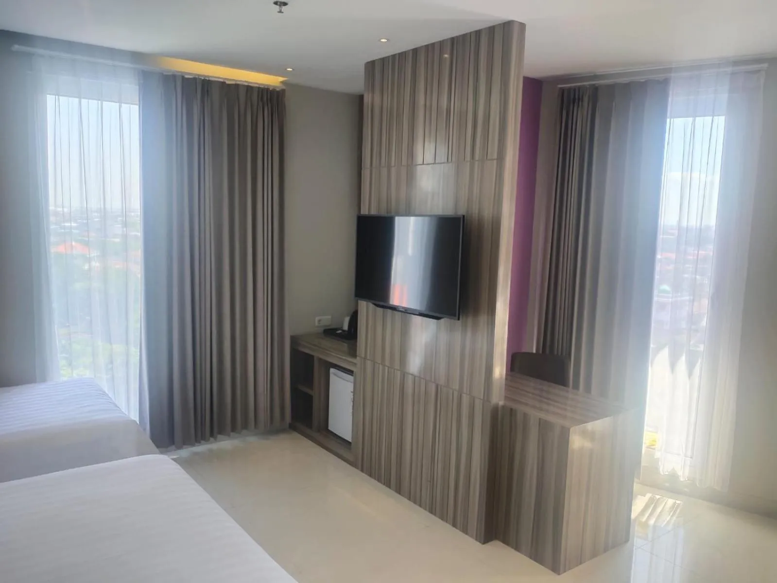 Bed in Surabaya River View Hotel