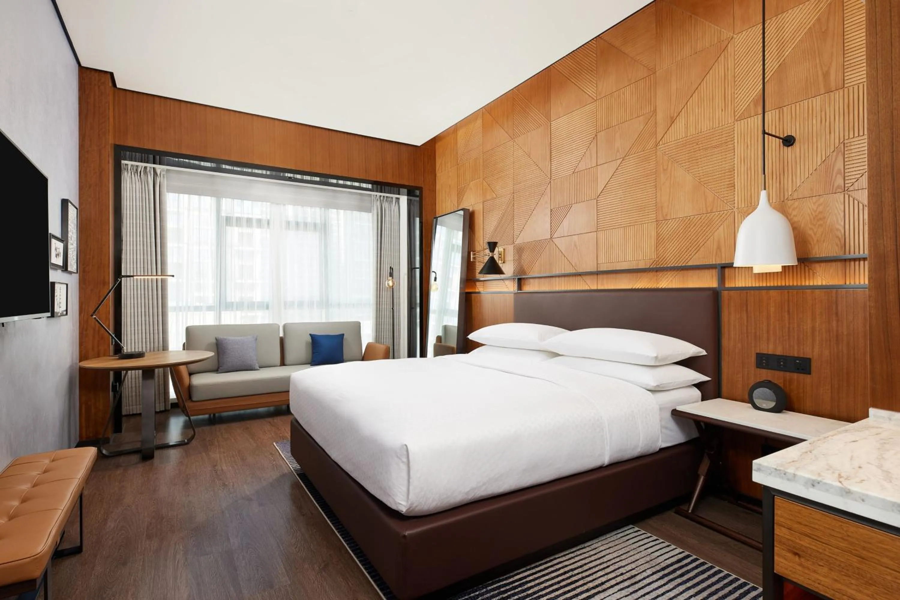 Photo of the whole room, Bed in Four Points by Sheraton Yiyang