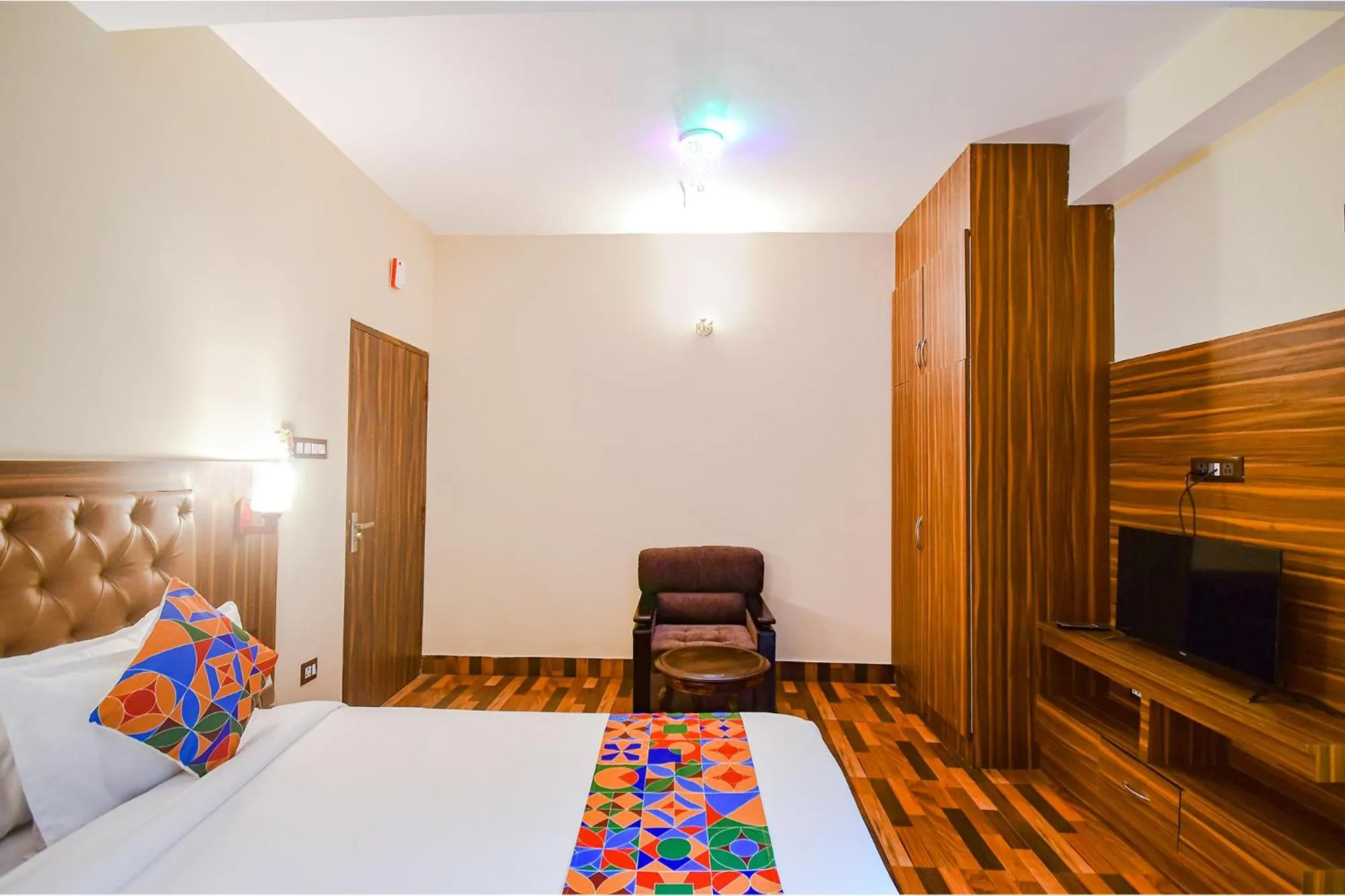 Bed in FabHotel Rikhila's Regency