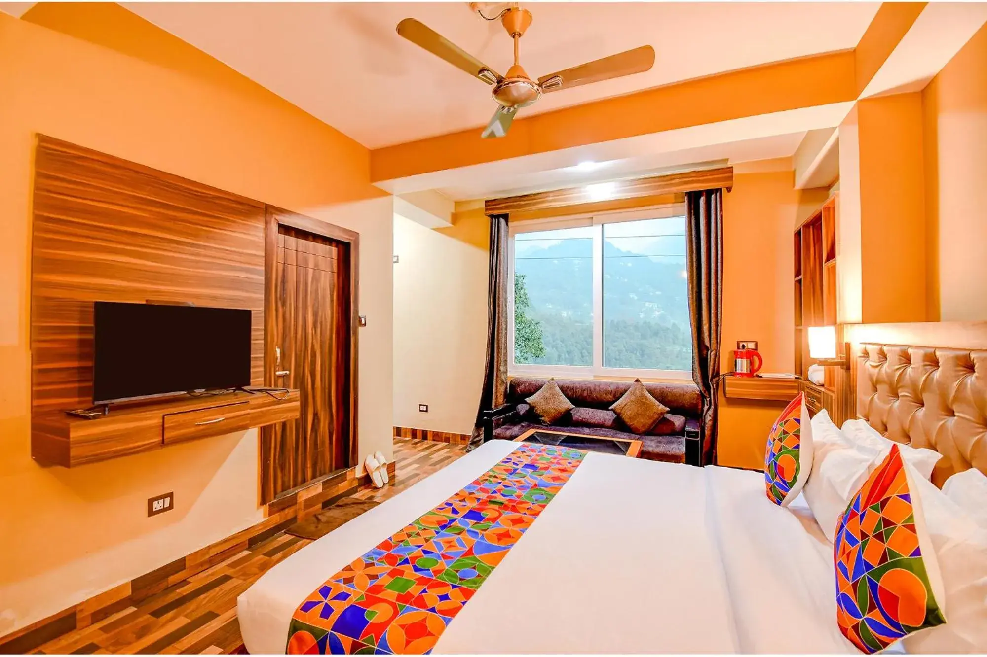 Bed in FabHotel Rikhila's Regency Bed in FabHotel Rikhila's Regency