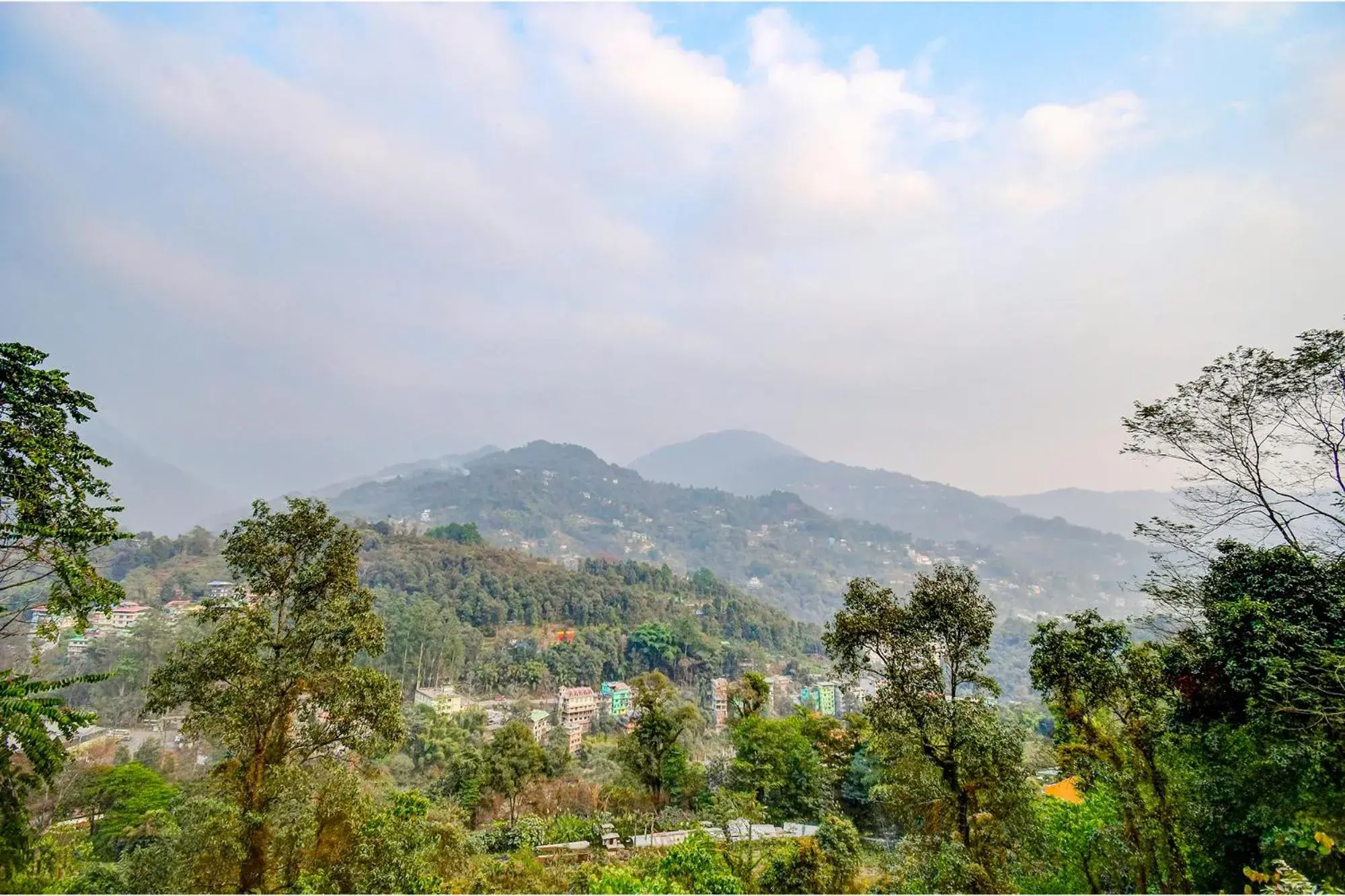 Mountain view in FabHotel Rikhila's Regency Mountain view in FabHotel Rikhila's Regency