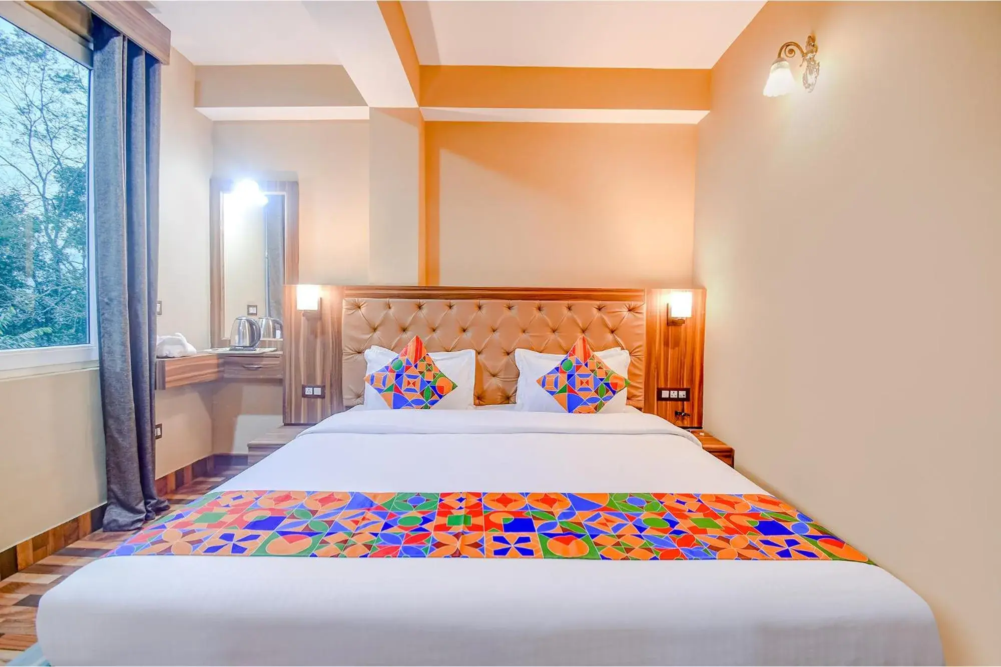 Bed in FabHotel Rikhila's Regency Bed in FabHotel Rikhila's Regency