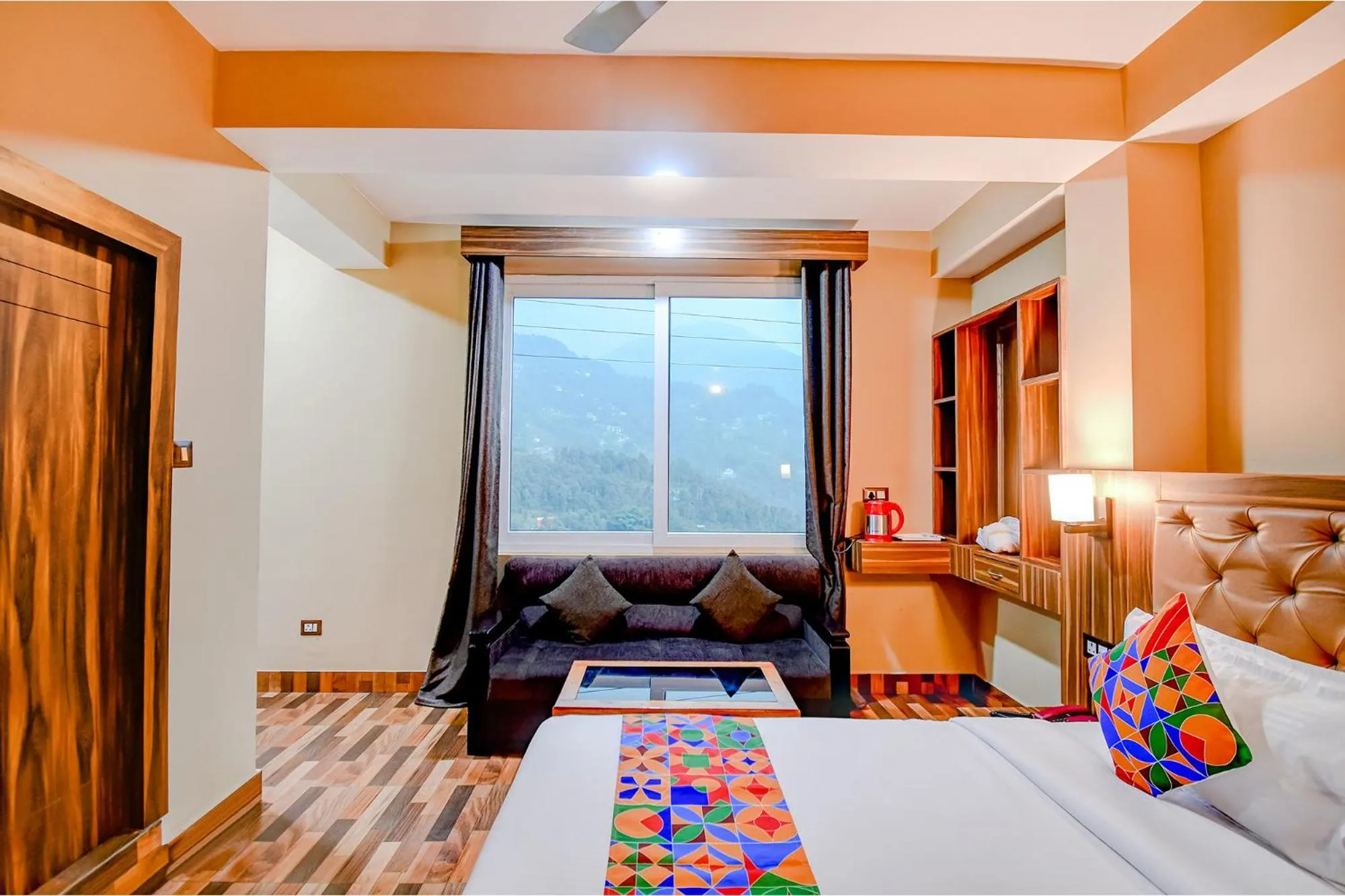 Bed in FabHotel Rikhila's Regency