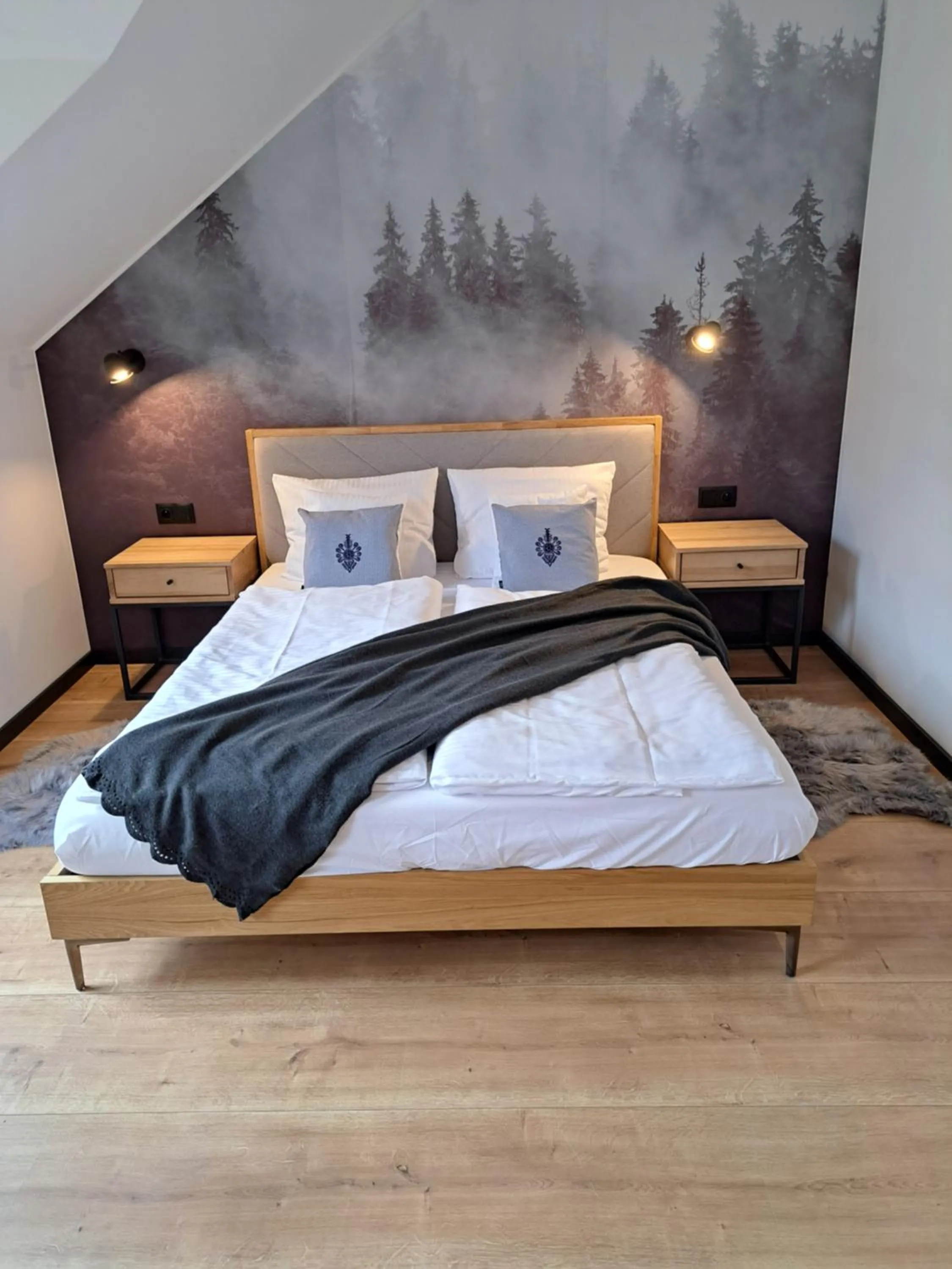 Bed in Nad Lipami - apartament z tarasem blisko stoku Sczyrk
