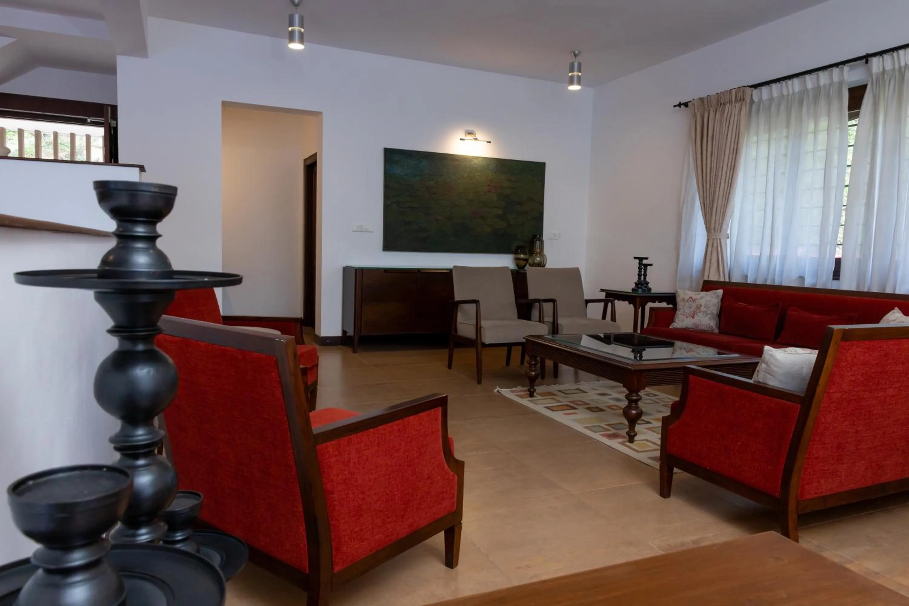 Living room in Dvara Luxury Resort Kodaikanal