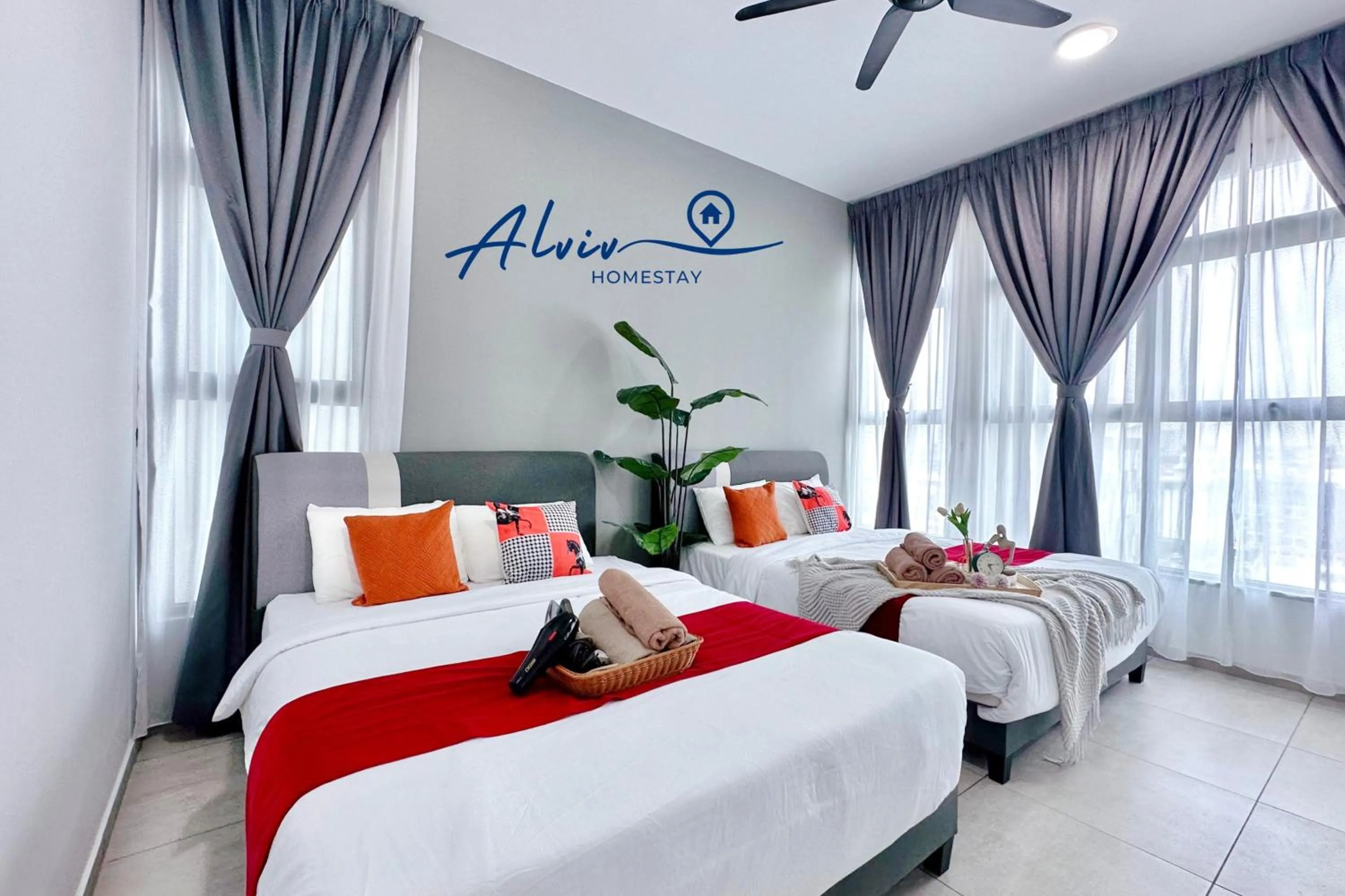 Bedroom, Bed in Atlantis Melaka I 5-10pax I 5min JonkerSt BY Alviv Management