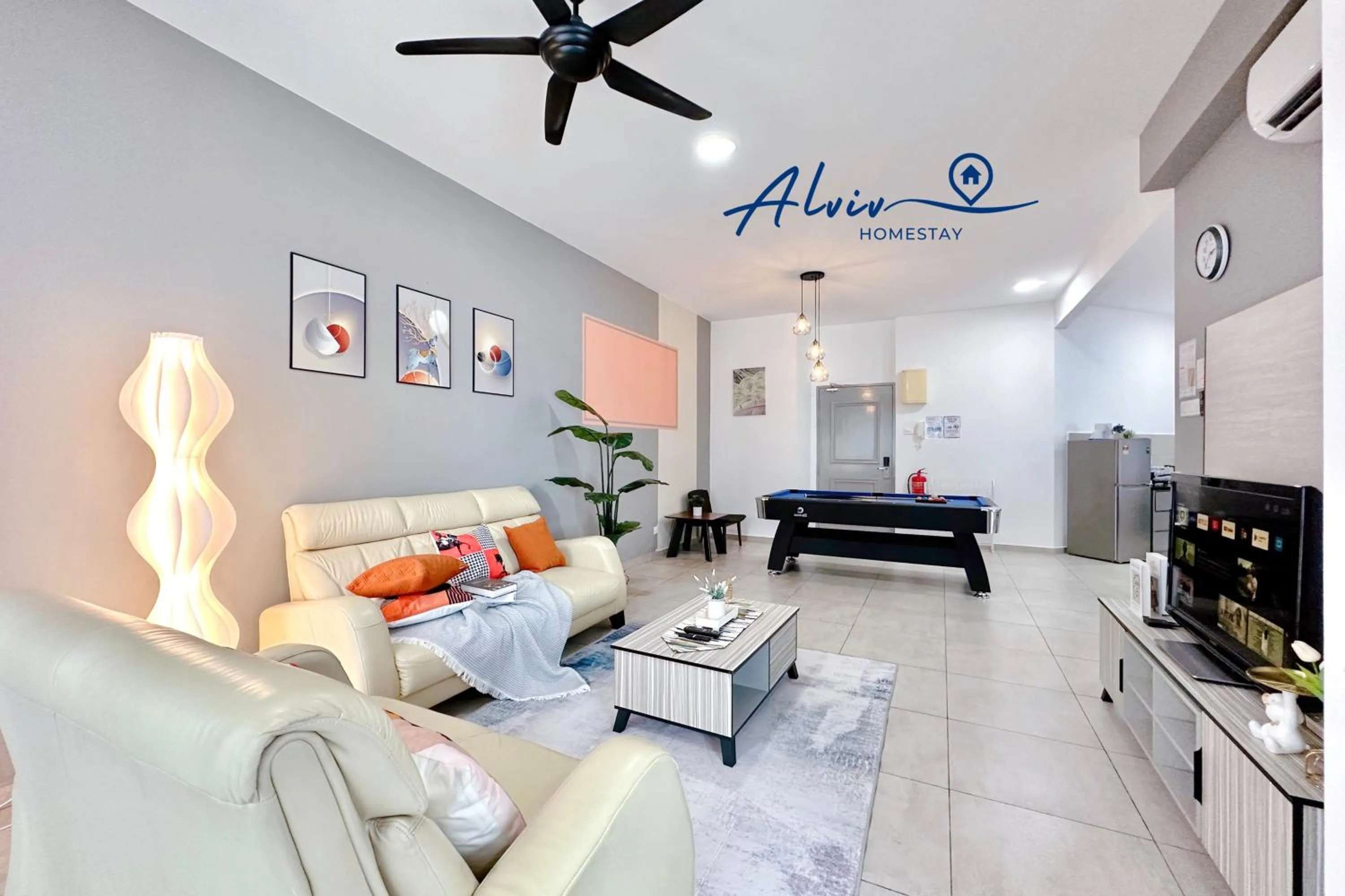 Living room in Atlantis Melaka I 5-10pax I 5min JonkerSt BY Alviv Management