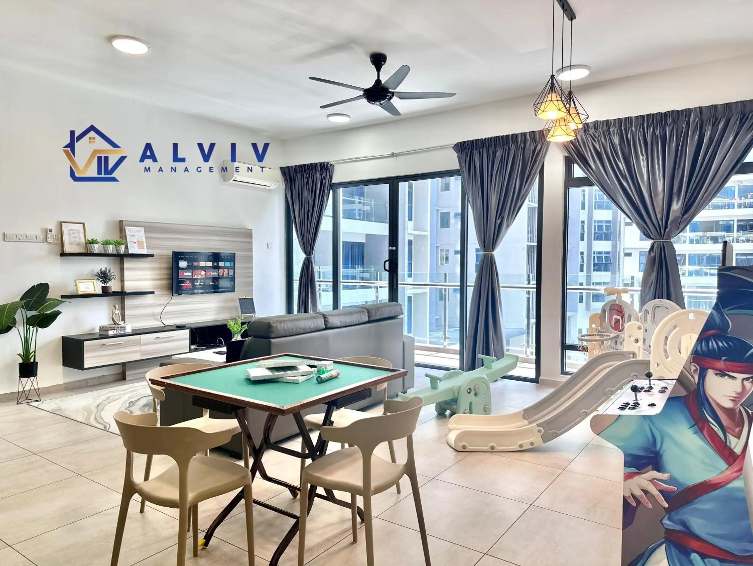 Living room in Atlantis Melaka I 5-10pax I 5min JonkerSt BY Alviv Management