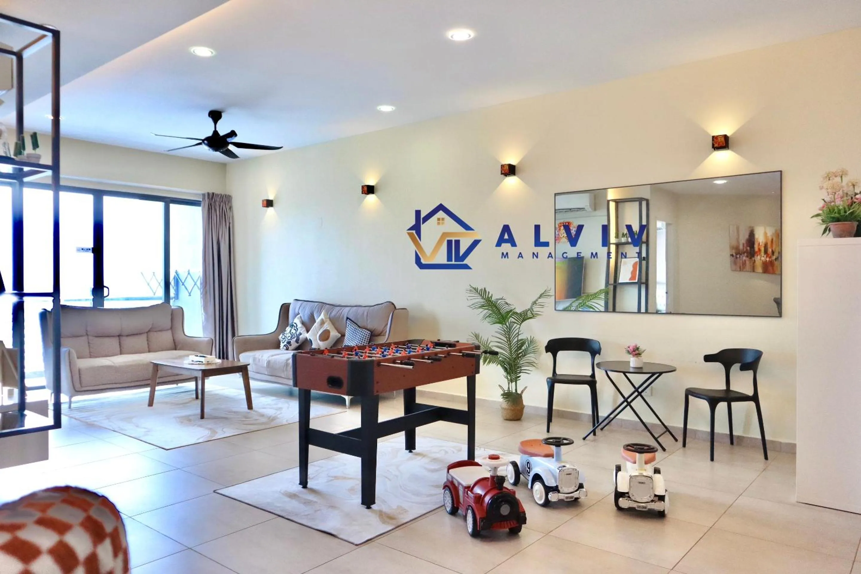 Living room in Atlantis Melaka I 5-10pax I 5min JonkerSt BY Alviv Management