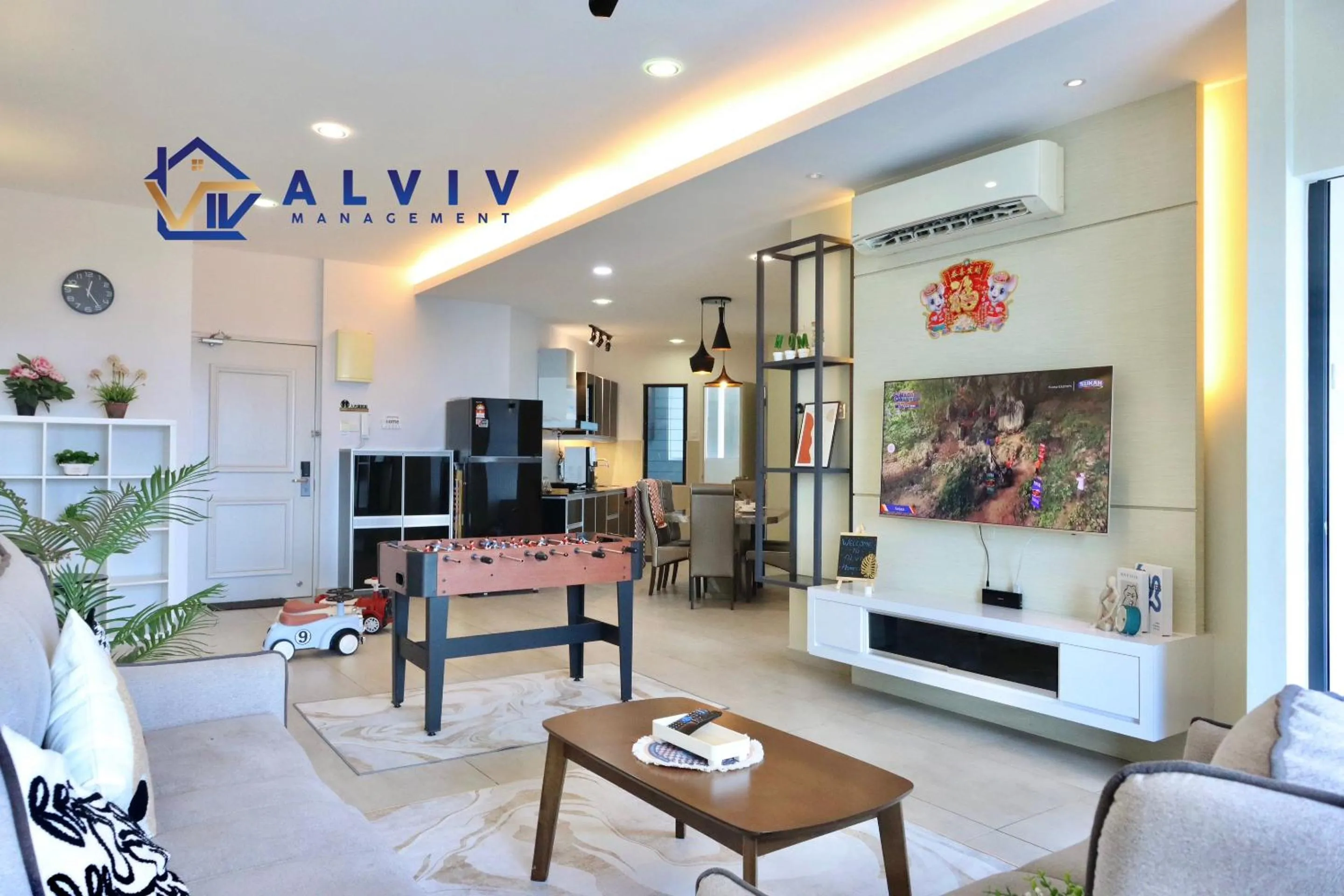 Living room in Atlantis Melaka I 5-10pax I 5min JonkerSt BY Alviv Management