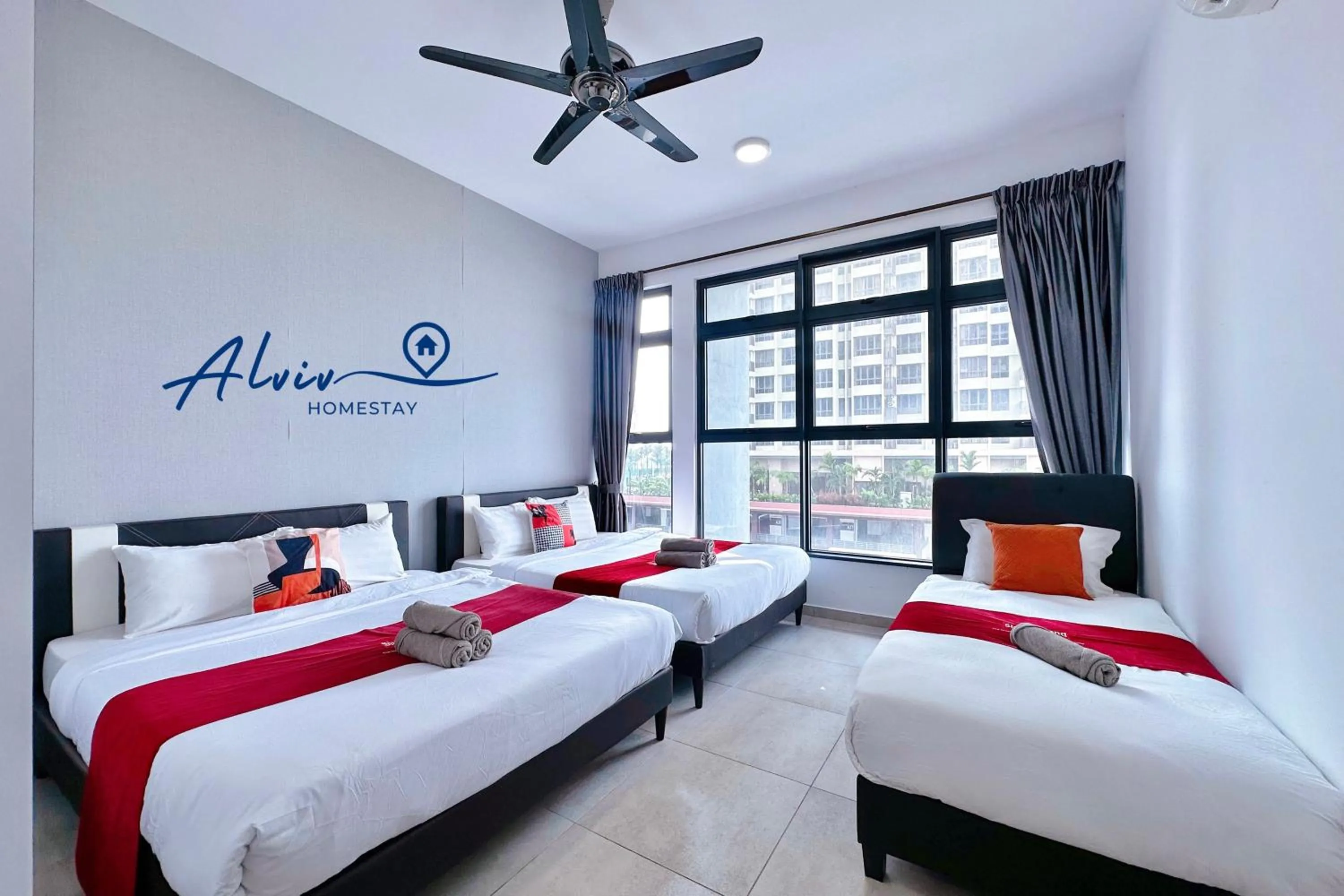 Bedroom, Bed in Atlantis Melaka I 5-10pax I 5min JonkerSt BY Alviv Management