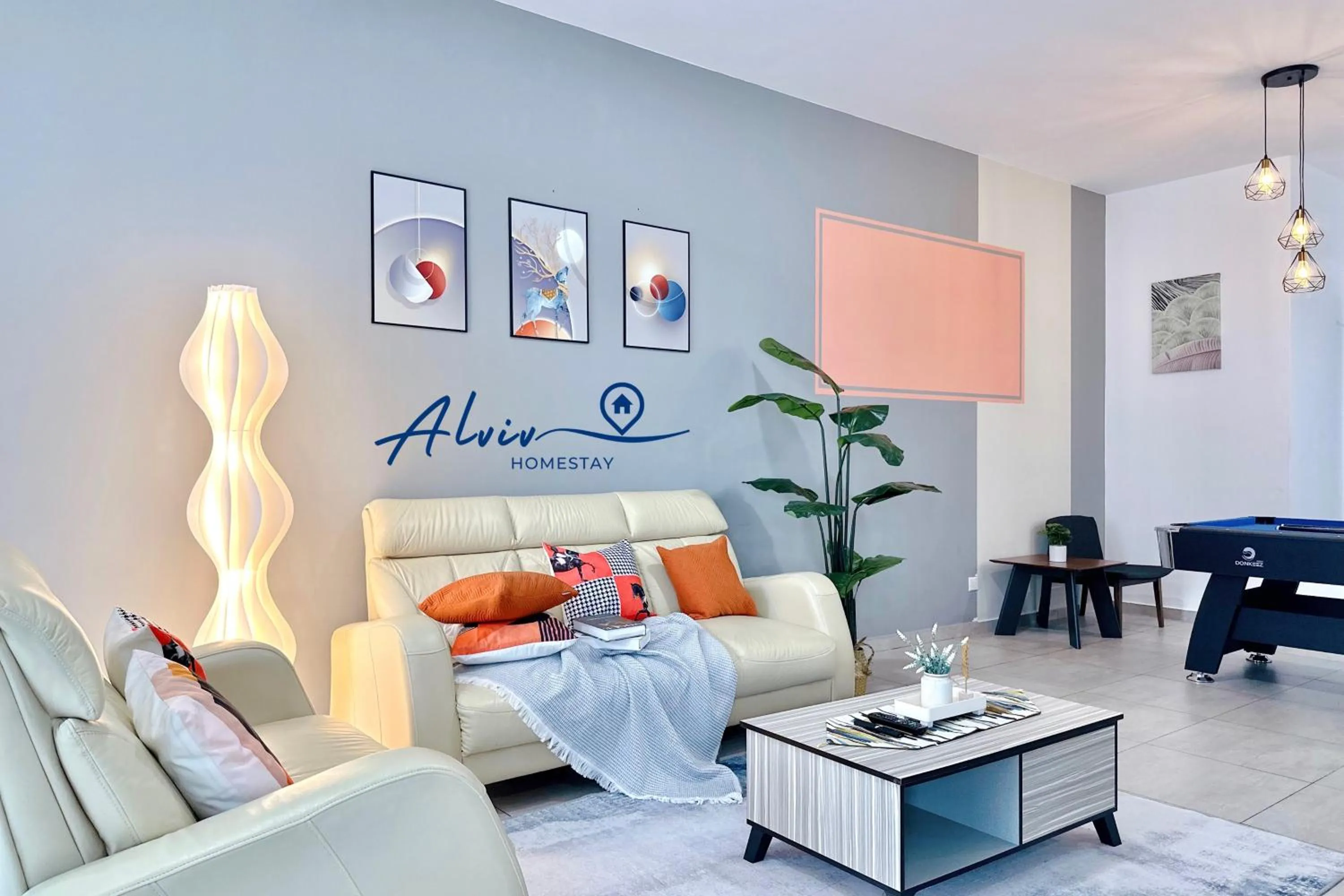 Living room in Atlantis Melaka I 5-10pax I 5min JonkerSt BY Alviv Management
