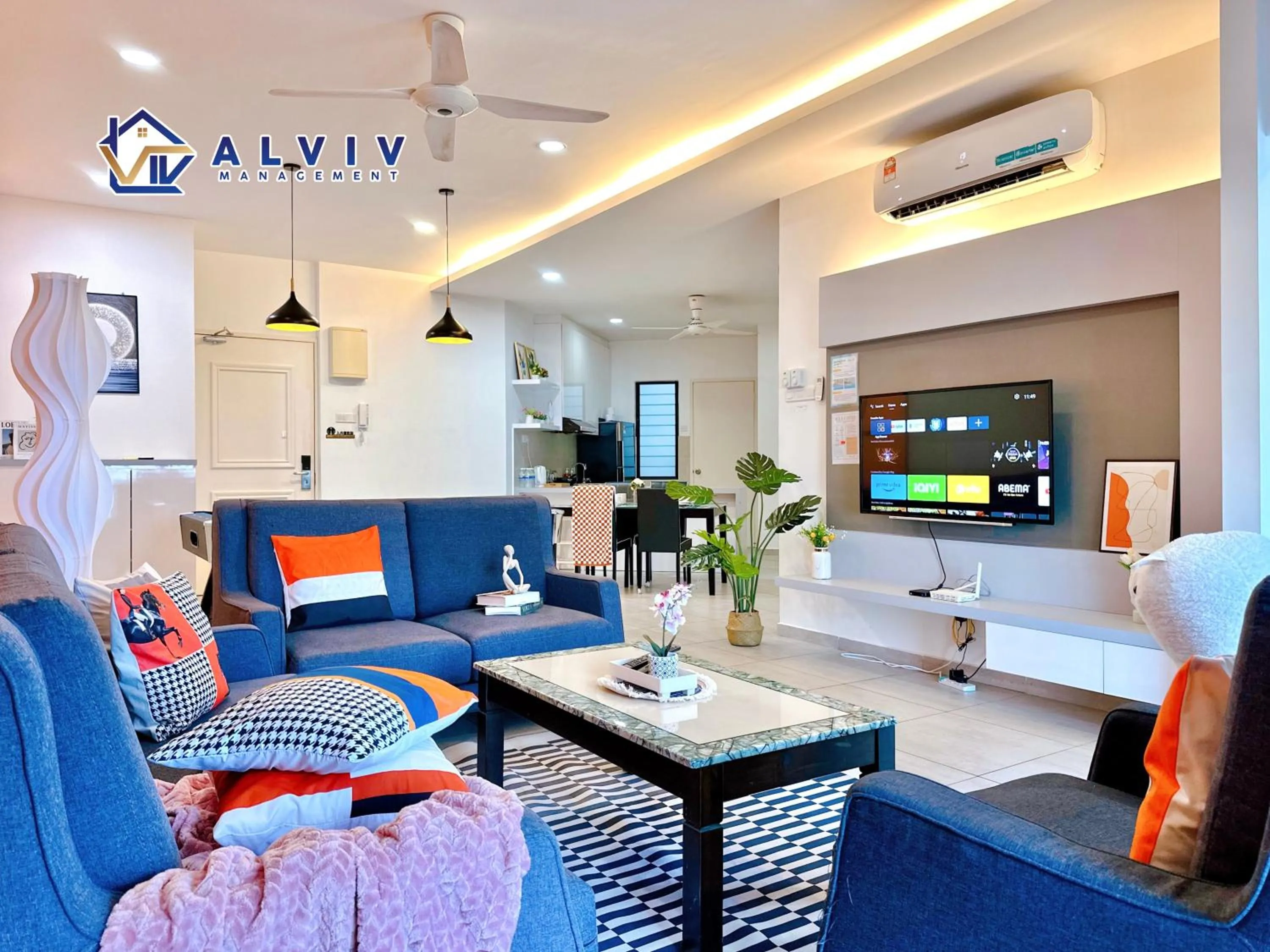 Living room in Atlantis Melaka I 5-10pax I 5min JonkerSt BY Alviv Management
