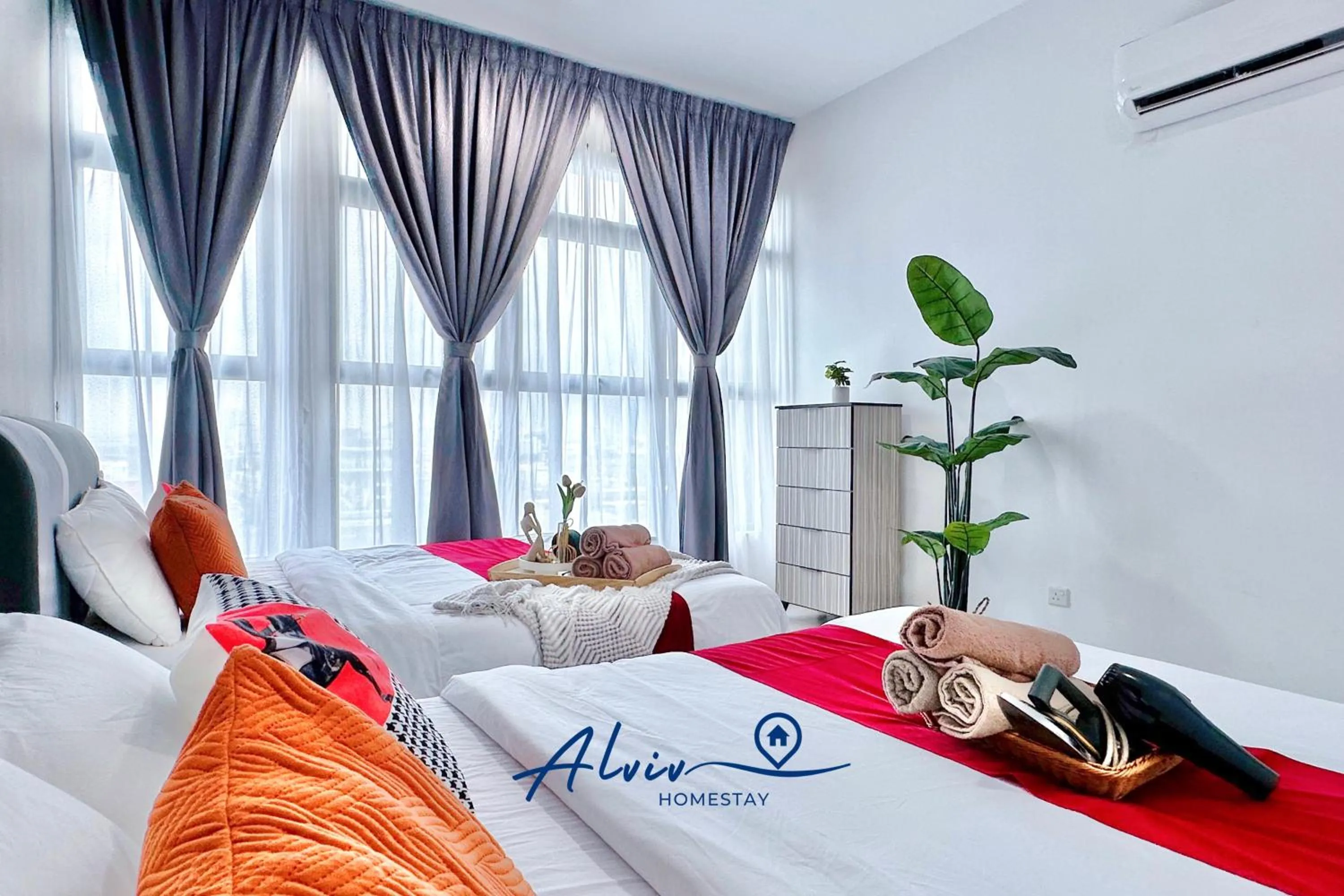 Bedroom, Bed in Atlantis Melaka I 5-10pax I 5min JonkerSt BY Alviv Management