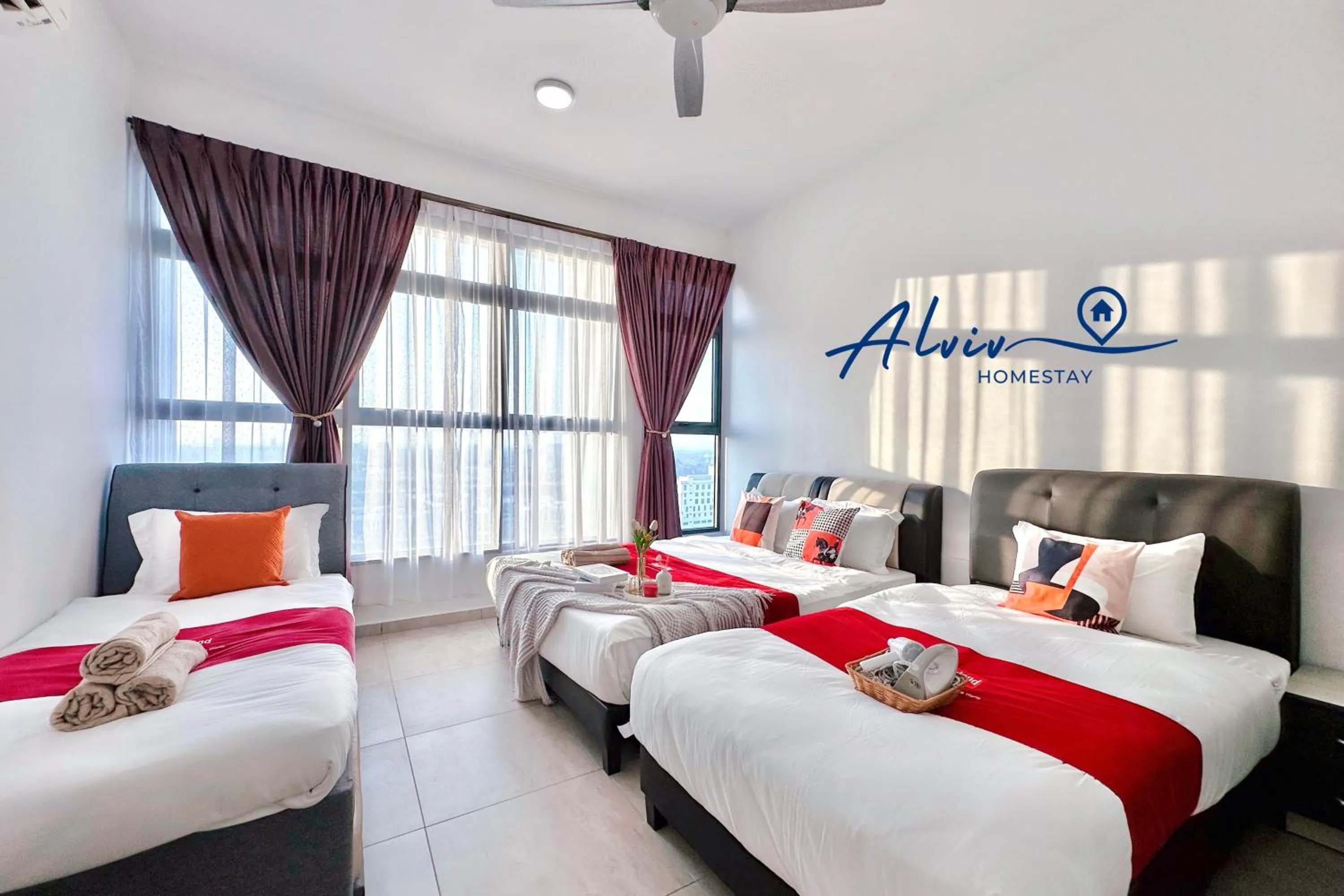 Bedroom, Bed in Atlantis Melaka I 5-10pax I 5min JonkerSt BY Alviv Management