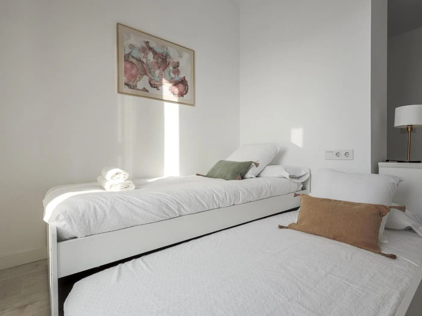 Bed in Uxama Sevilla Luxury Penthouse en Triana - Terraza y parking privados - piscina