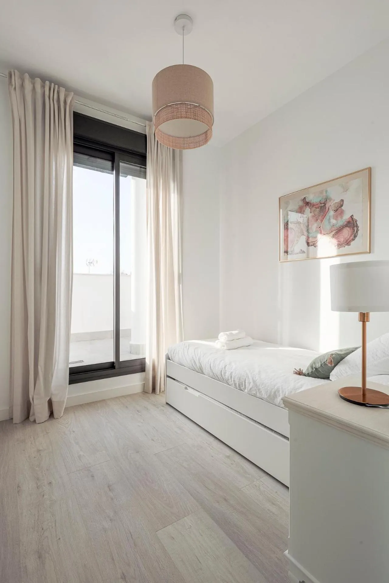 Bed in Uxama Sevilla Luxury Penthouse en Triana - Terraza y parking privados - piscina