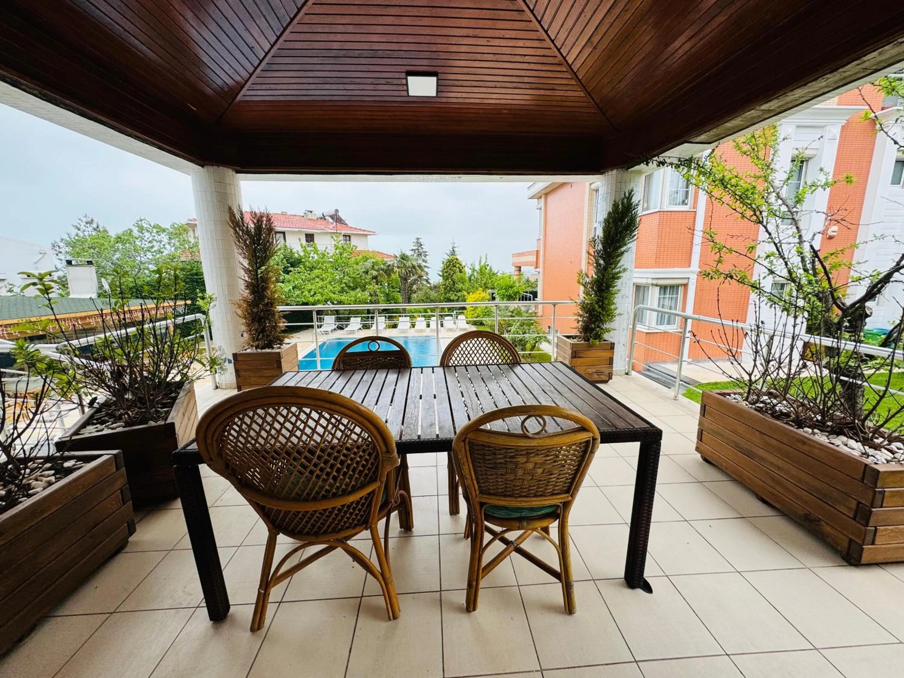 Patio in Istanbul Airport Treekos Suite Hotel