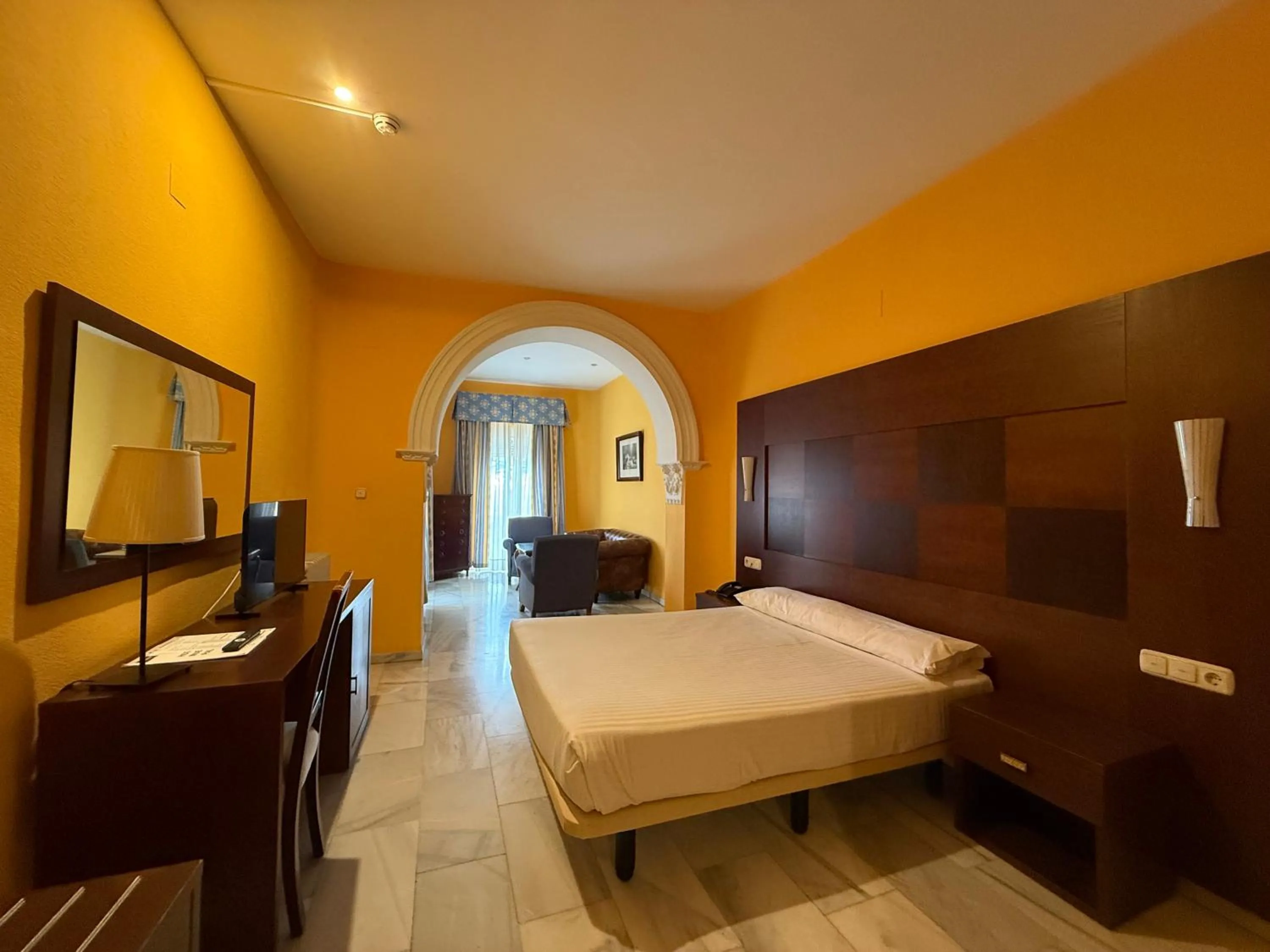 Bed in Hotel Nuevo Palas