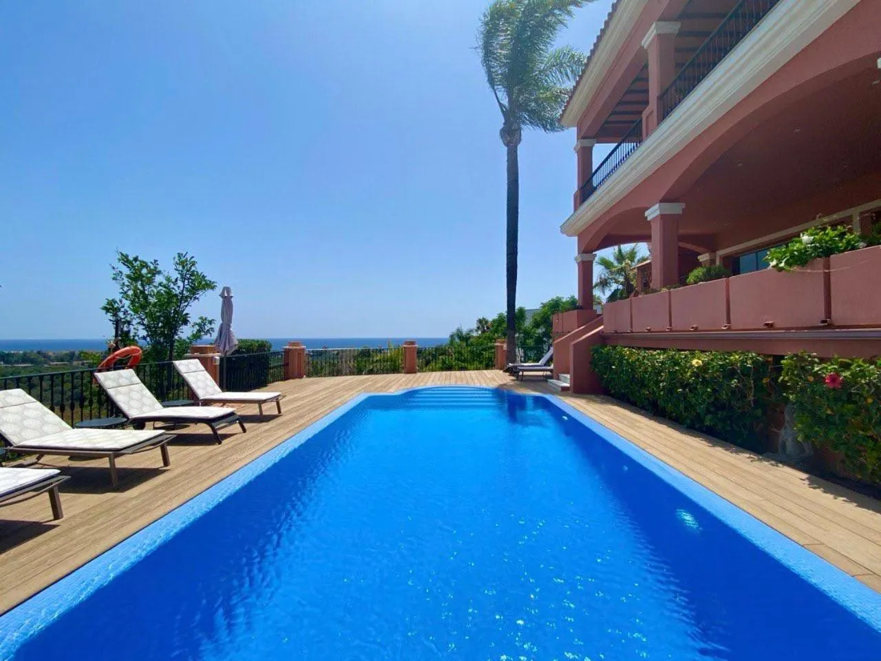 Pool view in The Marbella Heights Boutique Hotel
