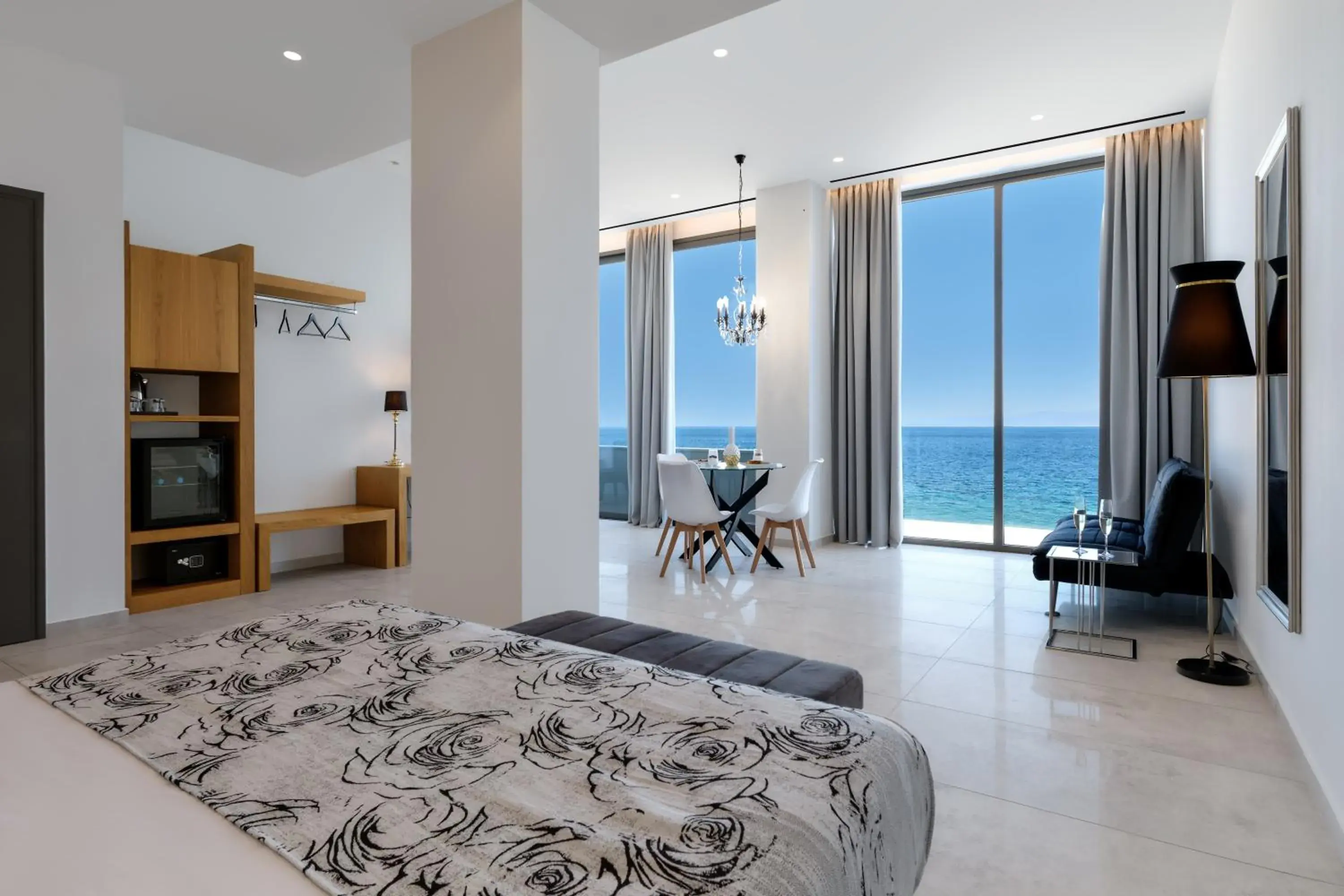 Seating area, Bed in Mythical Coast Wellness Retreat Seating area, Bed in Mythical Coast Wellness Retreat