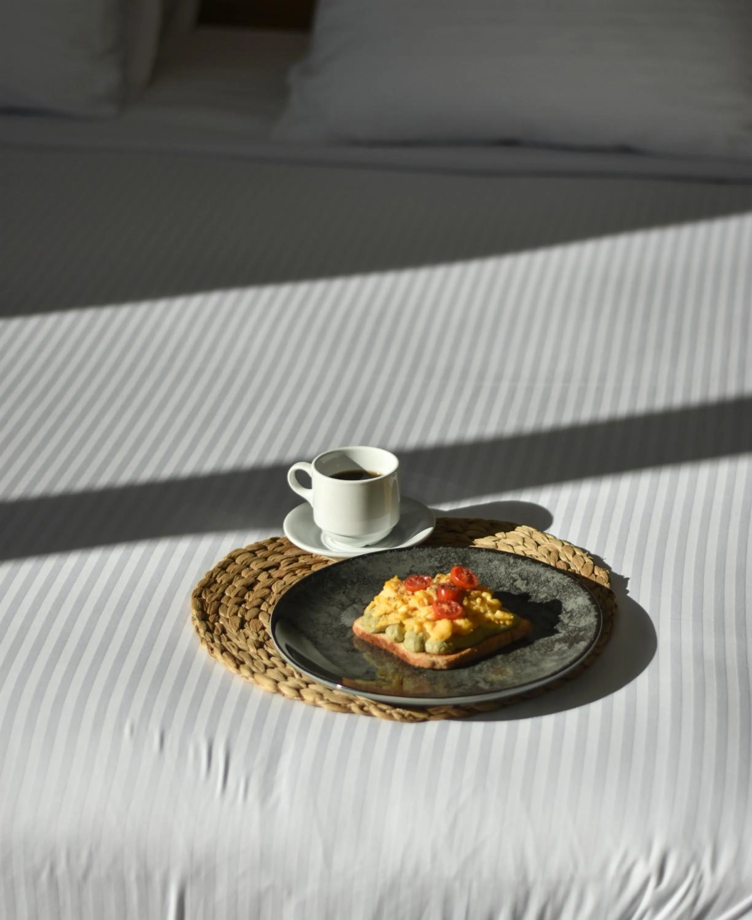 Bed in Mythical Coast Wellness Retreat