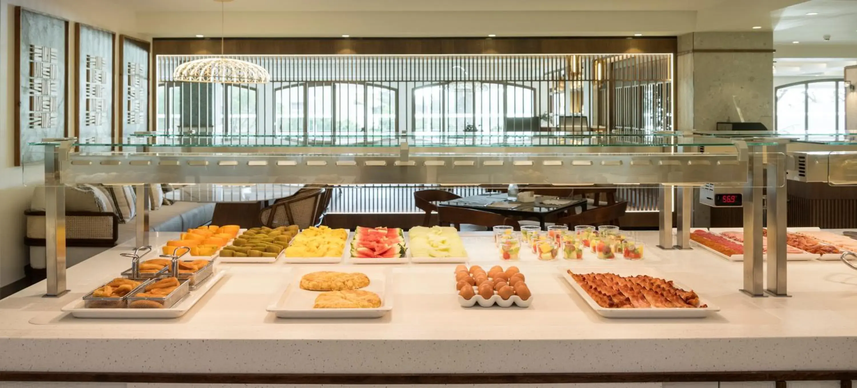 Buffet breakfast in Ilunion Caleta Park Buffet breakfast in Ilunion Caleta Park