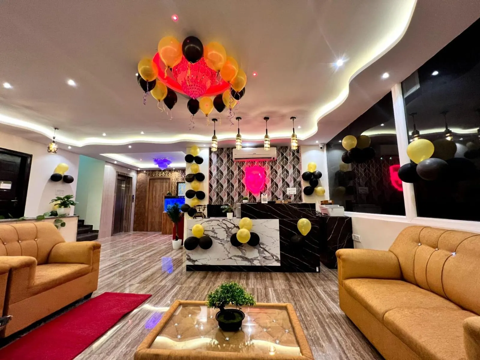 Seating area in Hotel East park Electronic City