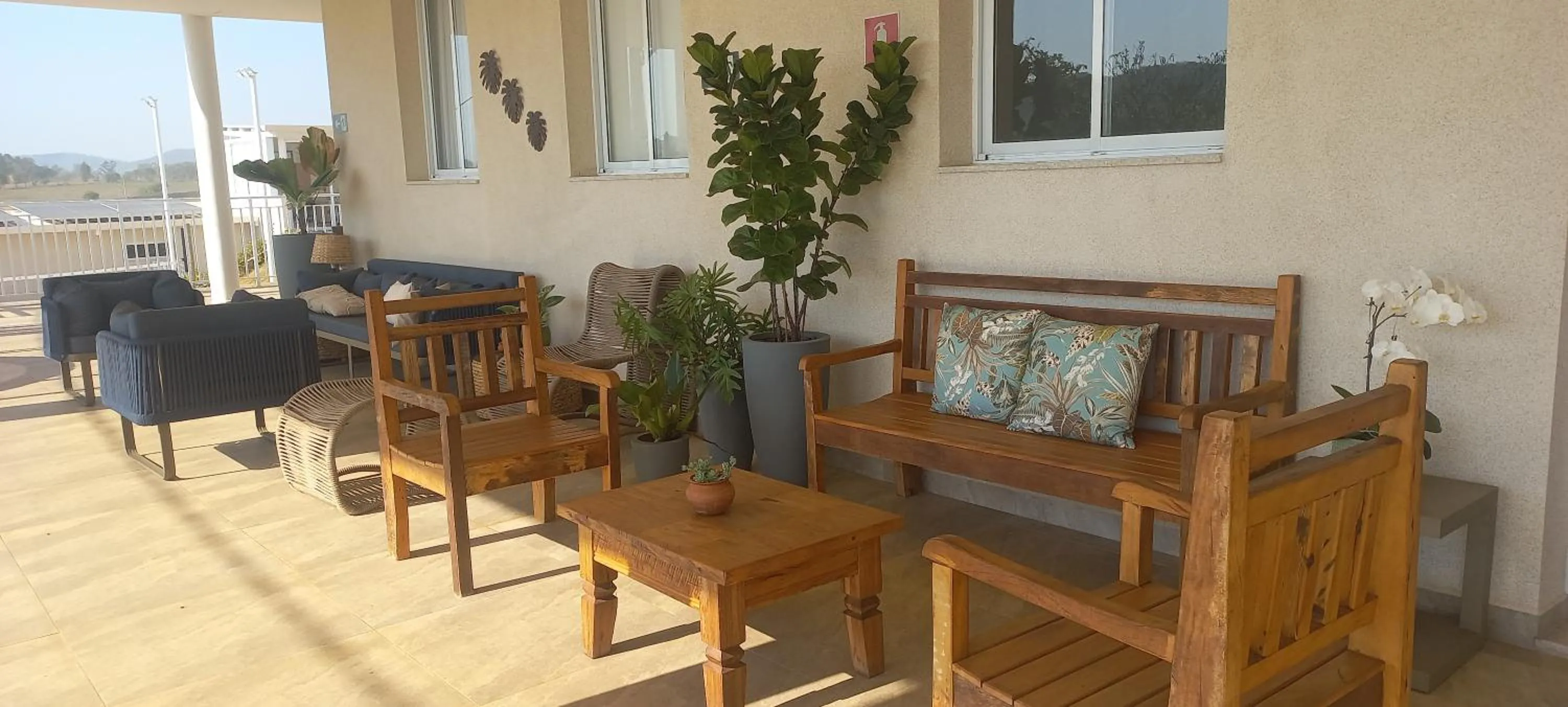 Seating area in Pousada Vila Craton Canastra