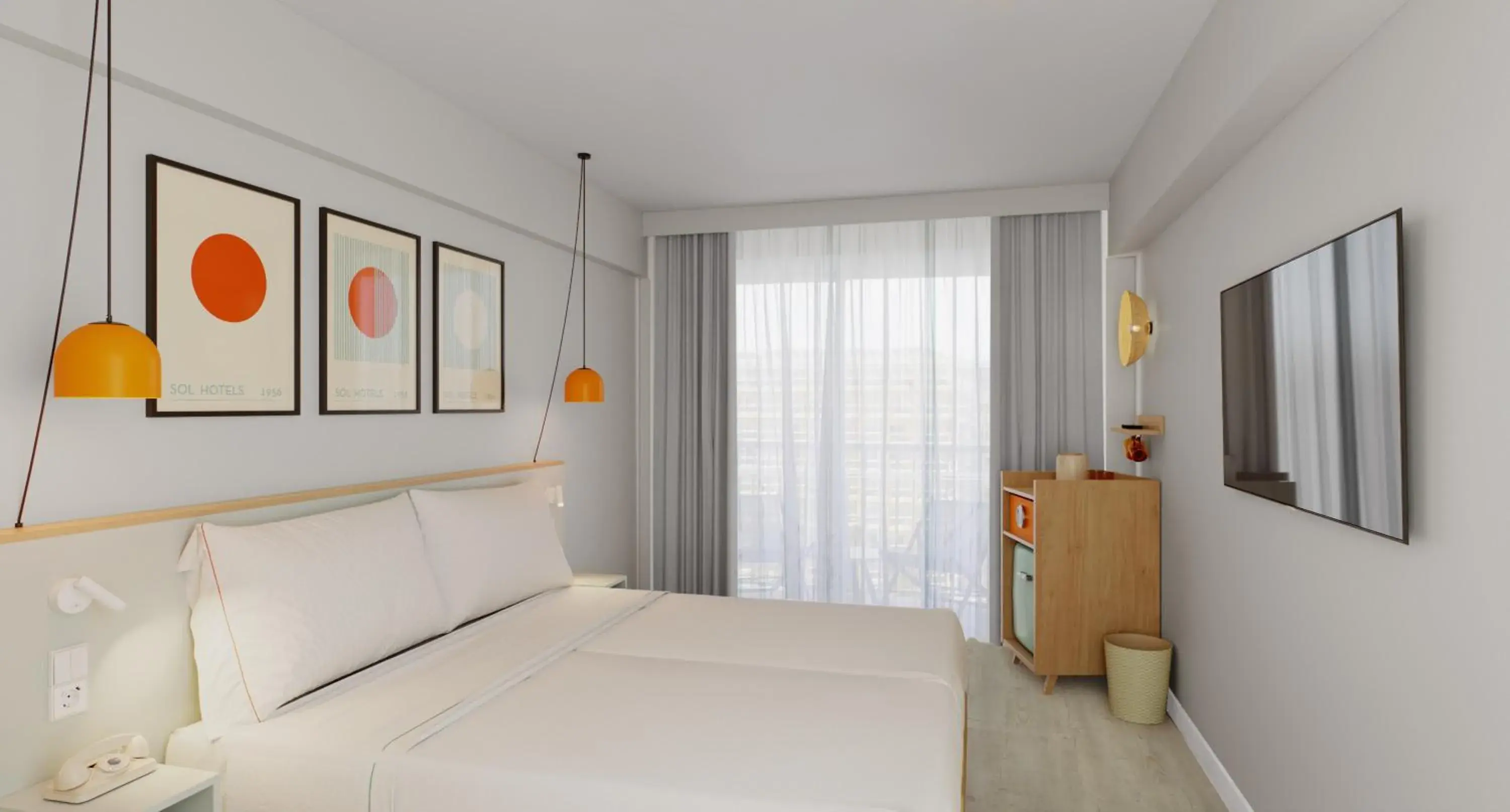 Bed in Sol House Mallorca Bed in Sol House Mallorca