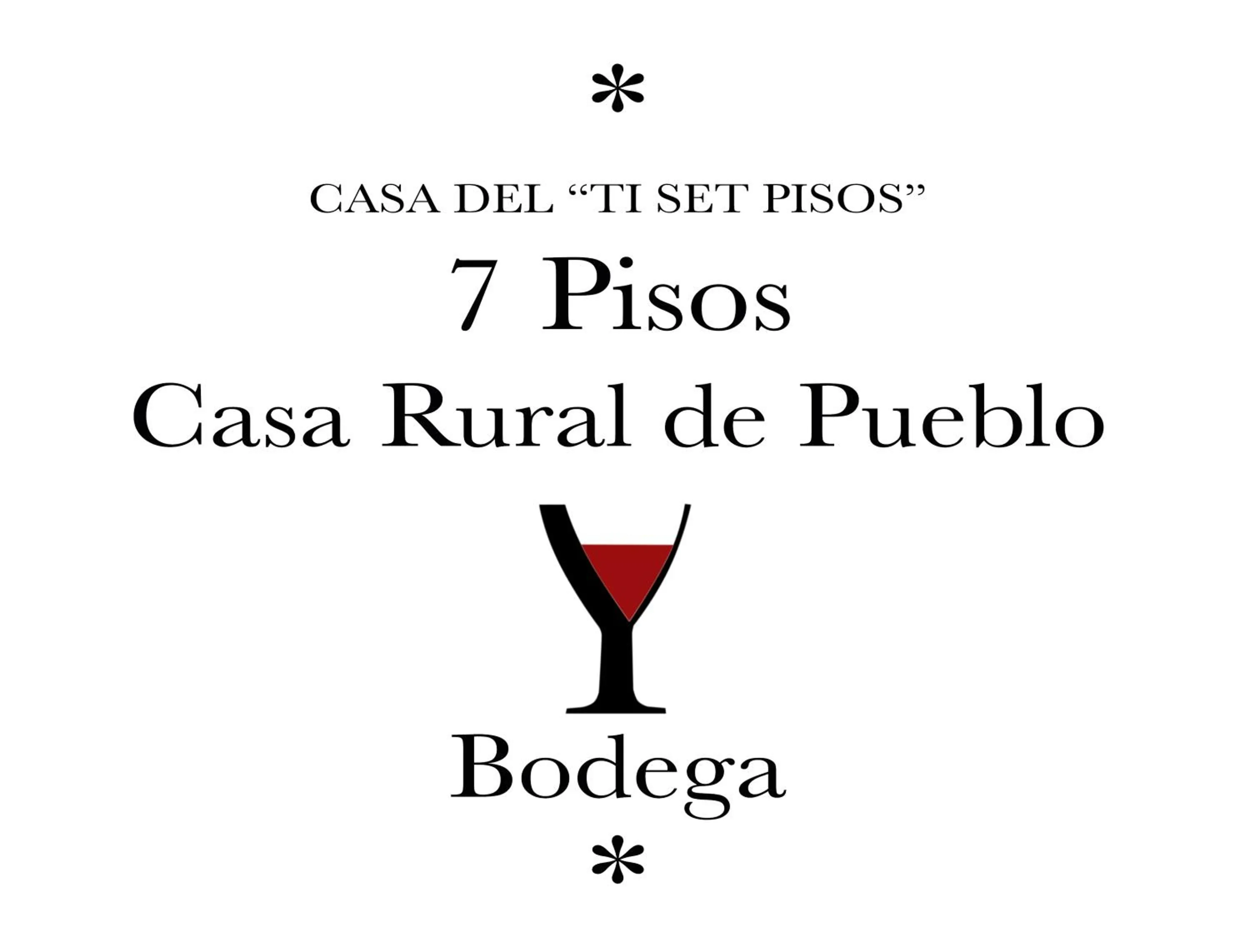 Logo/Certificate/Sign in 7 Pisos Casa Rural de Pueblo