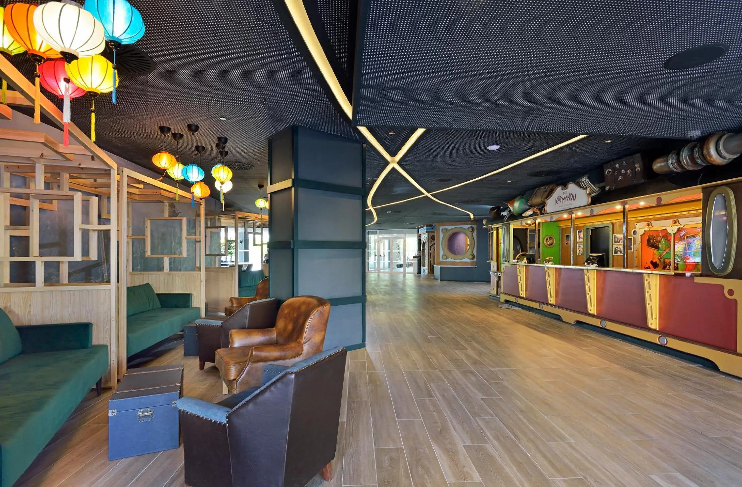 Lobby or reception in Sol Katmandu Park & Resort Lobby or reception in Sol Katmandu Park & Resort