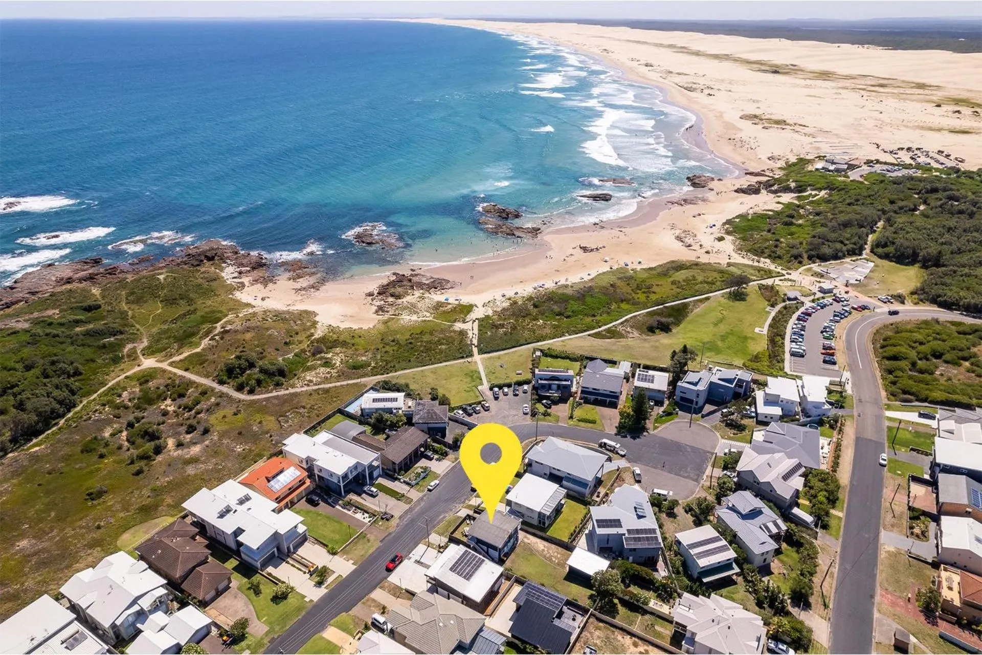 Pet friendly Anna Bay Beach Shack, 44 Ocean Avenue - fantastic 2 storey house with spectacular views