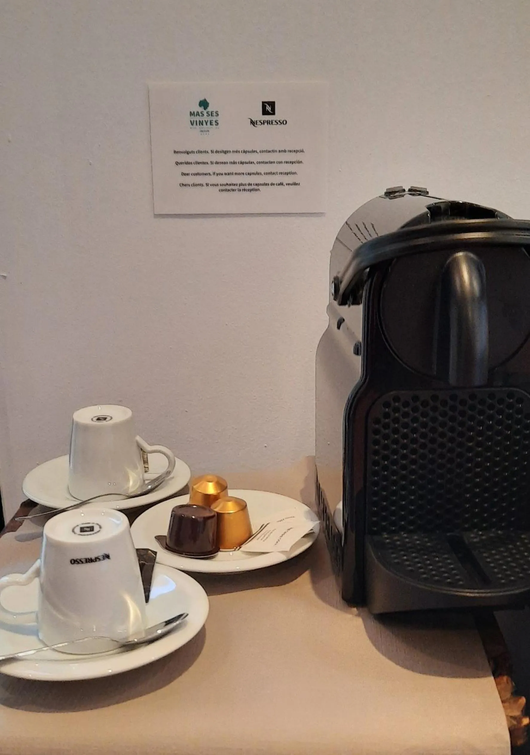 Coffee/tea facilities in Mas Ses Vinyes - Adults Only