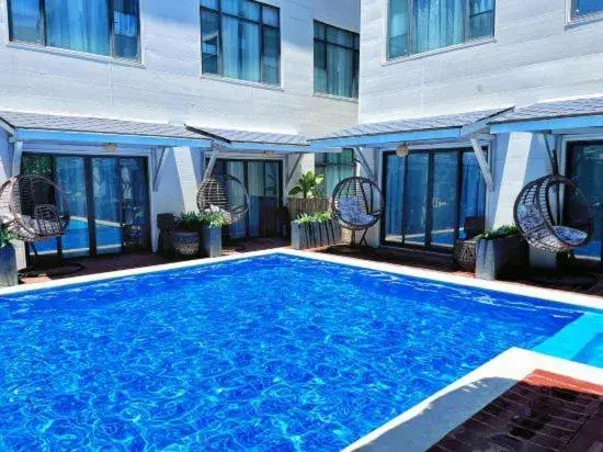 Double Room with Pool View in Siargao Seasky Resort Double Room with Pool View in Siargao Seasky Resort