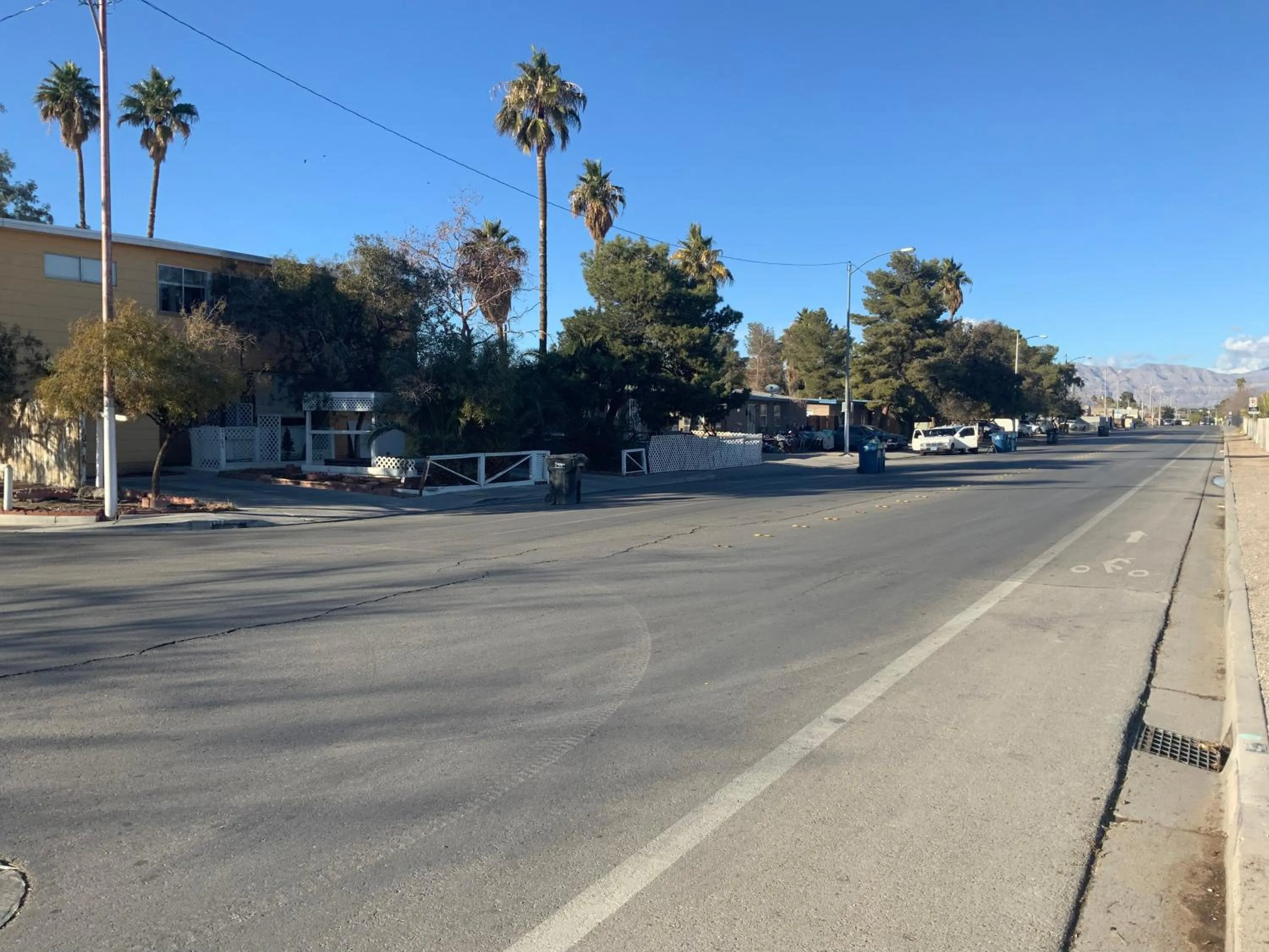 Quiet street view in The Yellow Penthouse LLC