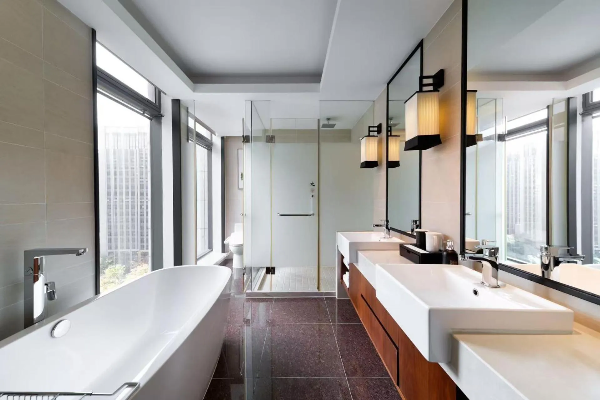 Toilet in SSAW Boutique Hotel Hangzhou Qianjiang New City