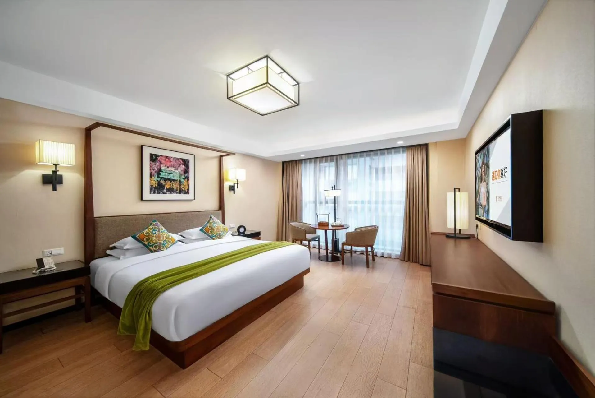 Photo of the whole room, Bed in SSAW Boutique Hotel Hangzhou Qianjiang New City