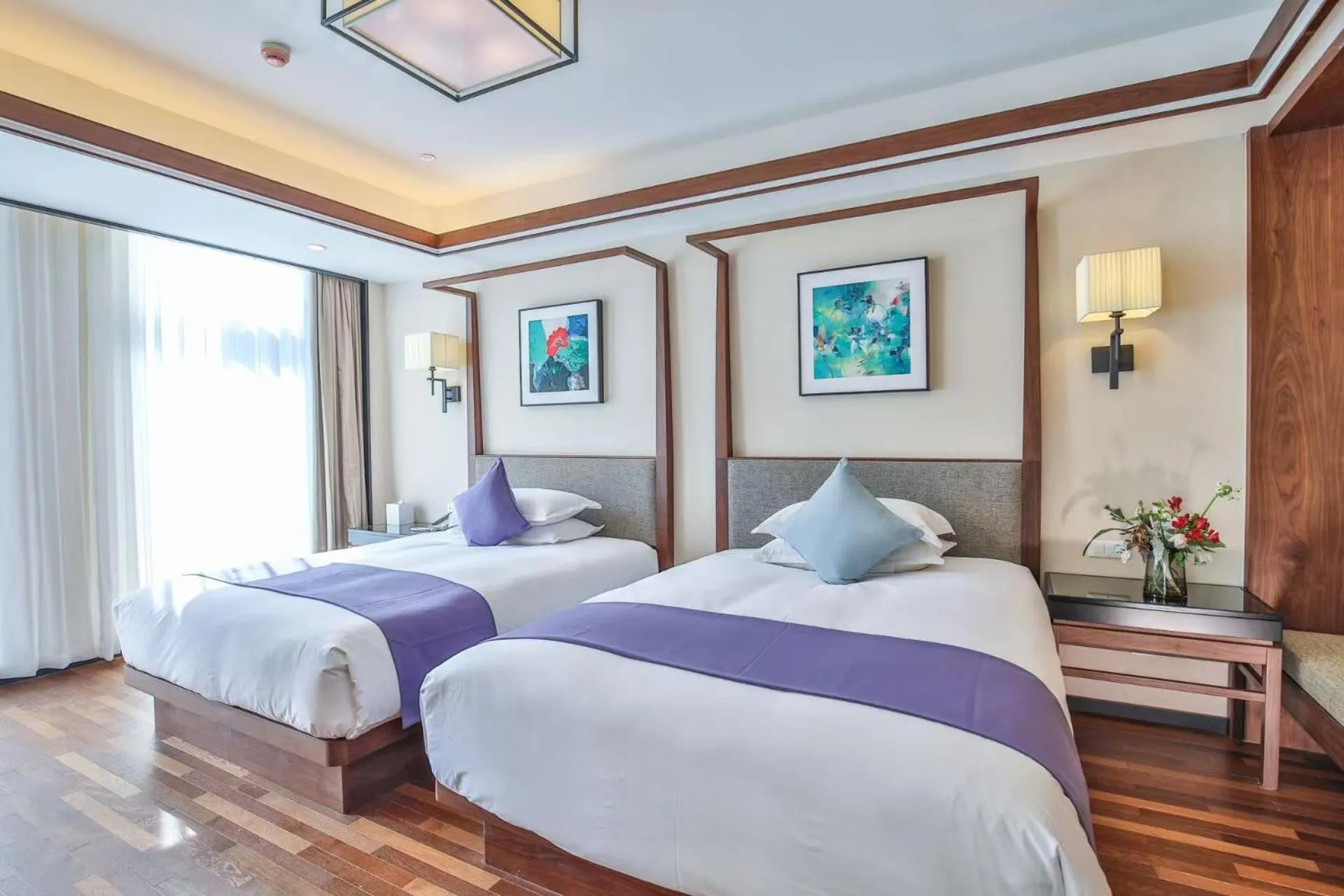 Photo of the whole room, Bed in SSAW Boutique Hotel Hangzhou Qianjiang New City