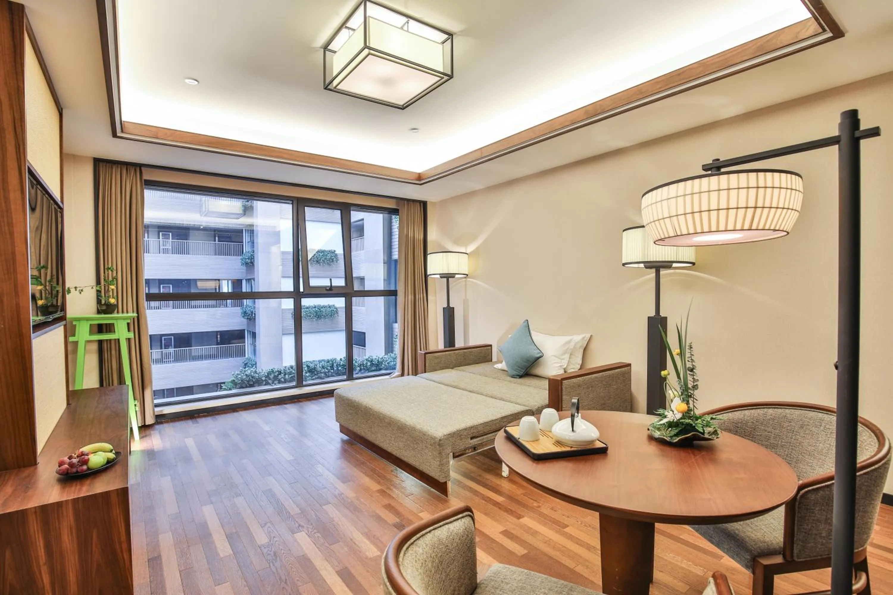 Living room in SSAW Boutique Hotel Hangzhou Qianjiang New City